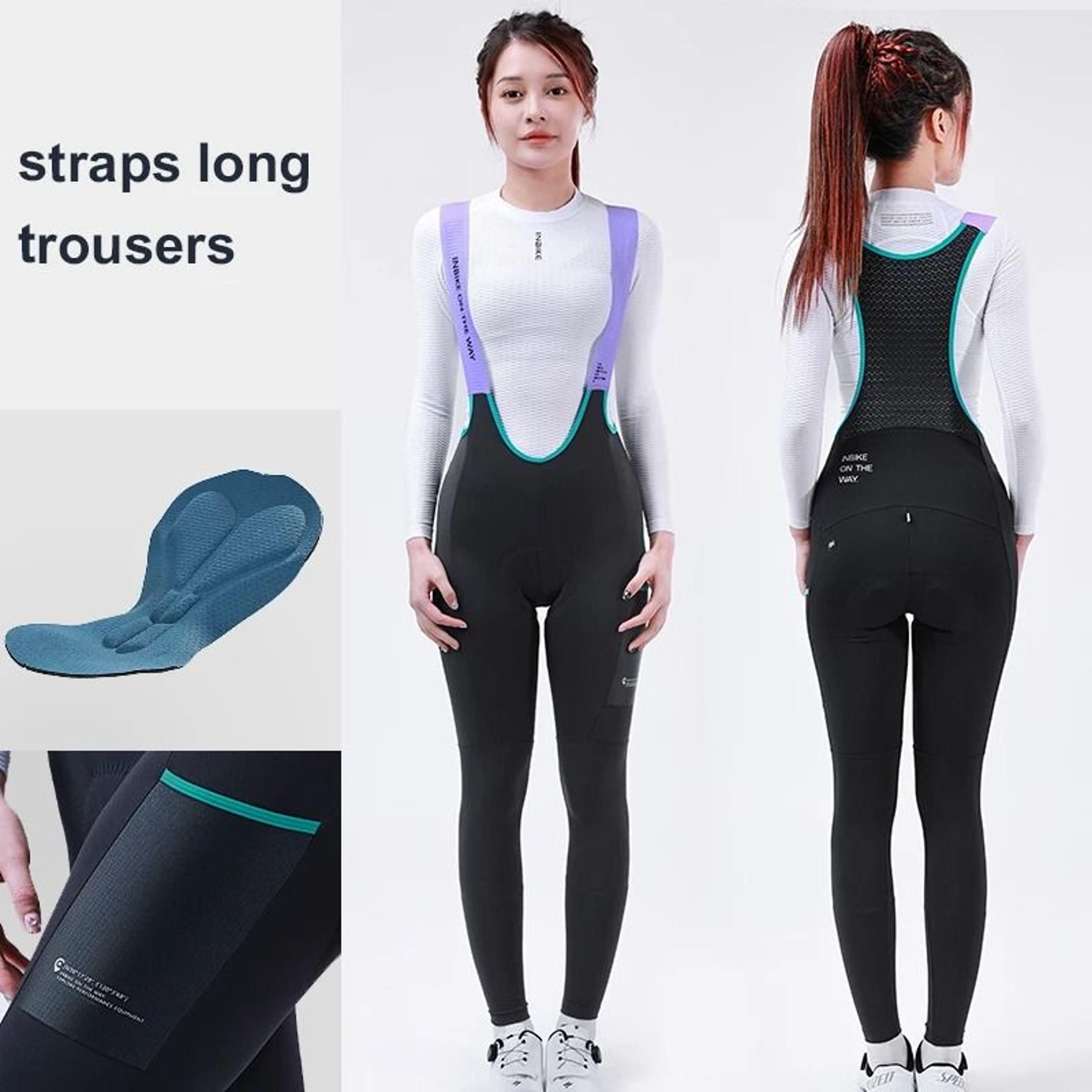 Women Winter Thermal Cycling Bib Pants 7