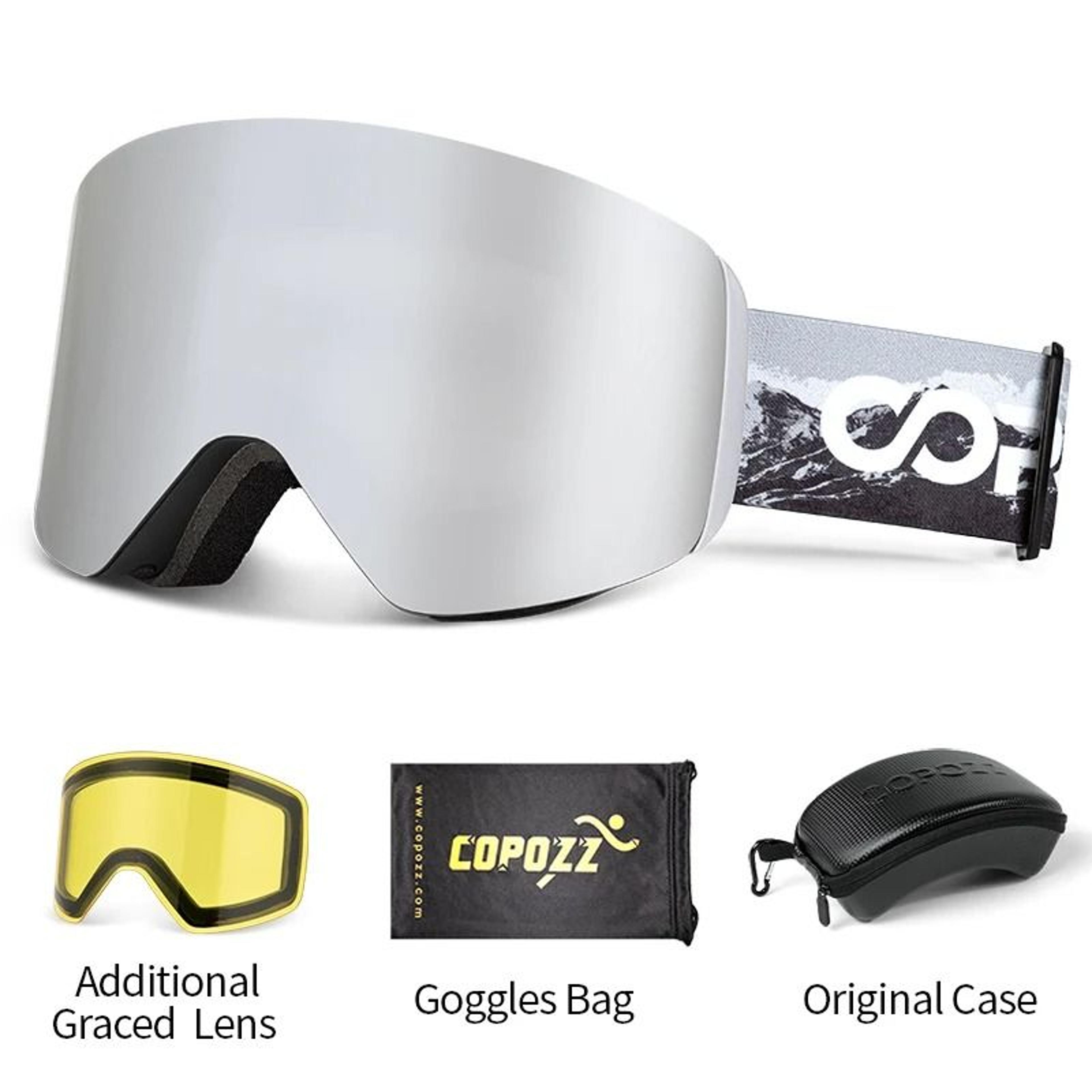 Professional Magnetic Ski Goggles With Quick Change Anti Fog Double Layer Lens 6