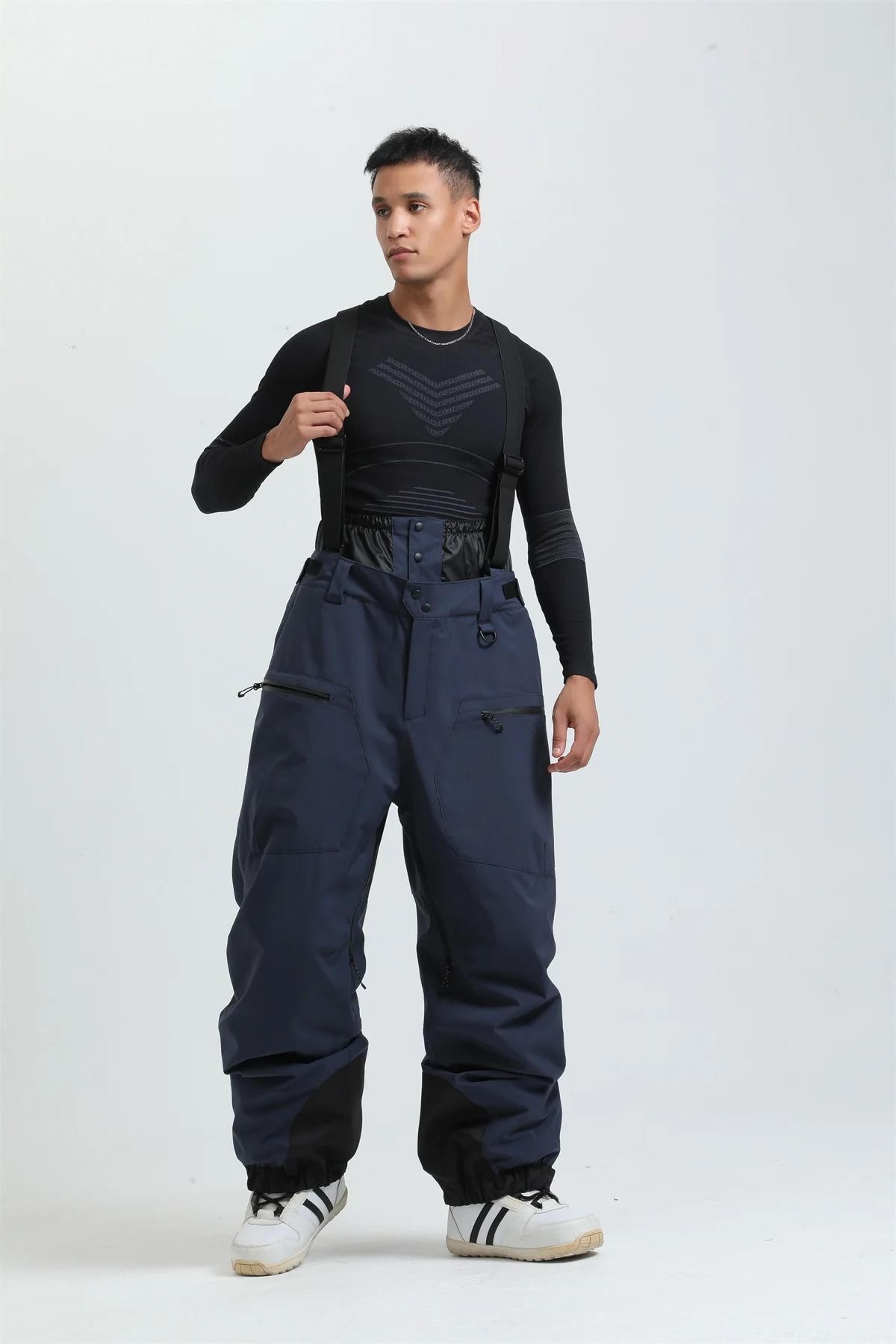 Womens Waterproof Insulated Ski Pants With Suspenders Warm Winter Snowboard Overalls 20