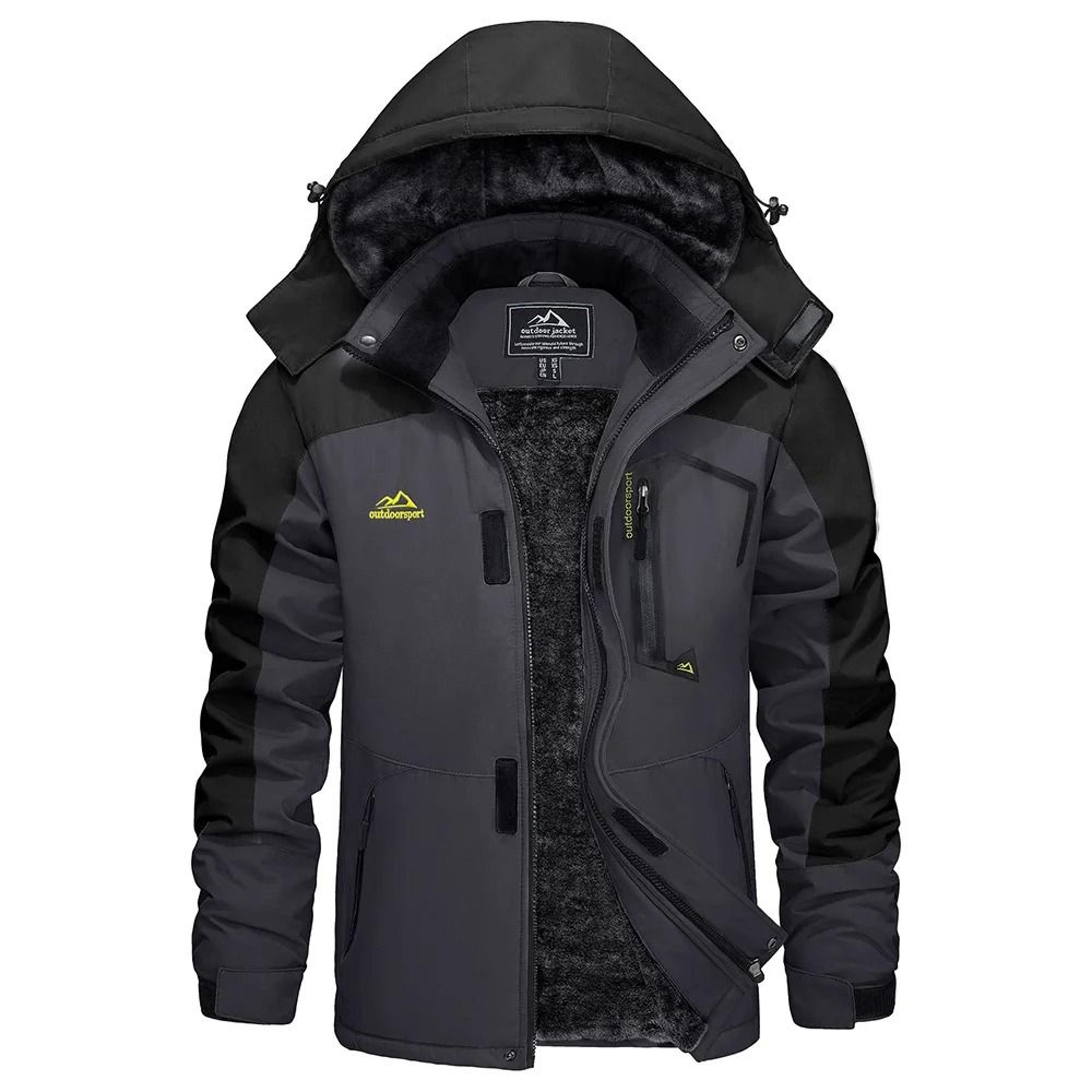 Mens Winter Ski Jacket Waterproof Warm Fleece Snow Coat Windproof Outdoor Parka 14