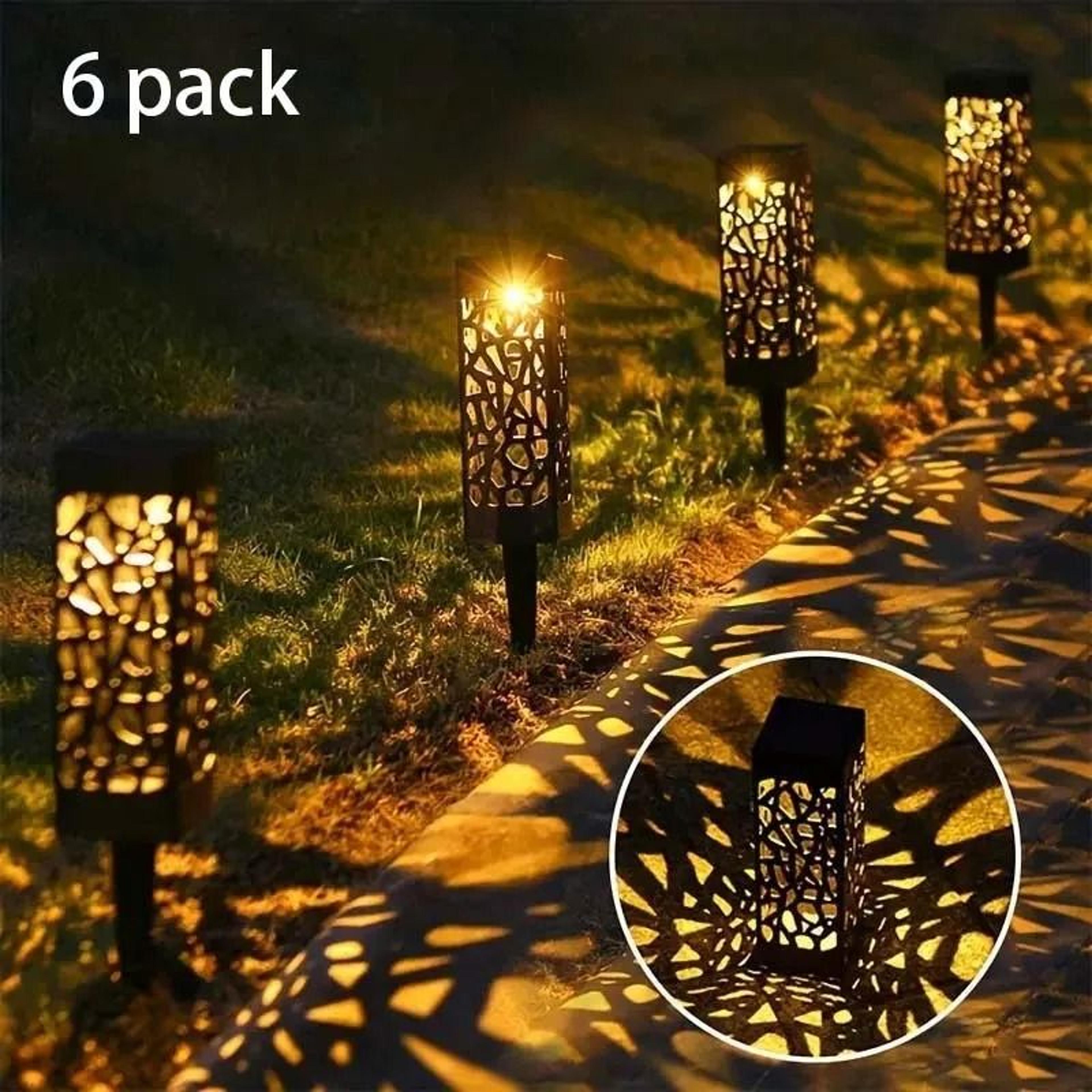 Solar LED Decorative Garden Stake Lights Set 0
