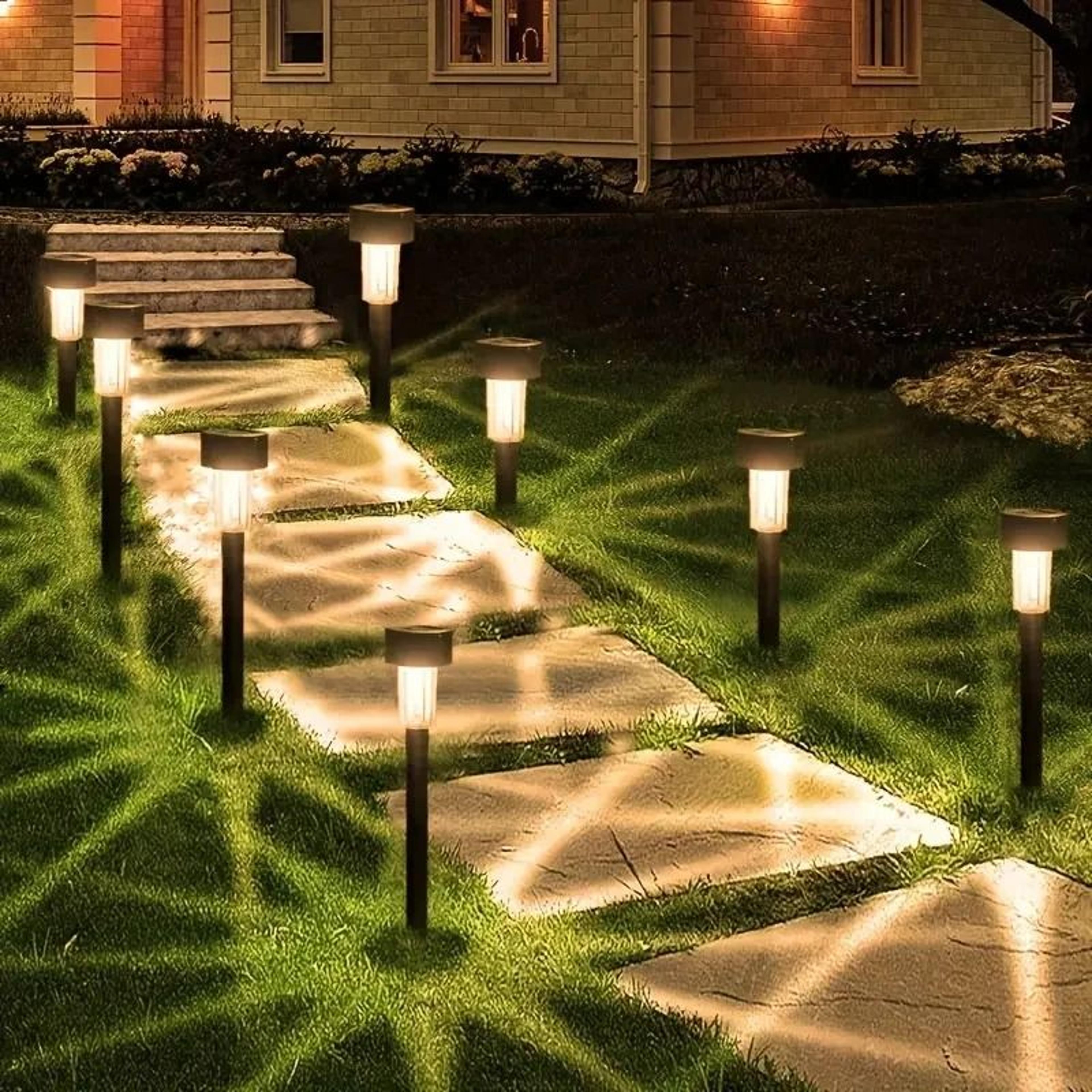 Solar Tube Pathway Lights Set 0
