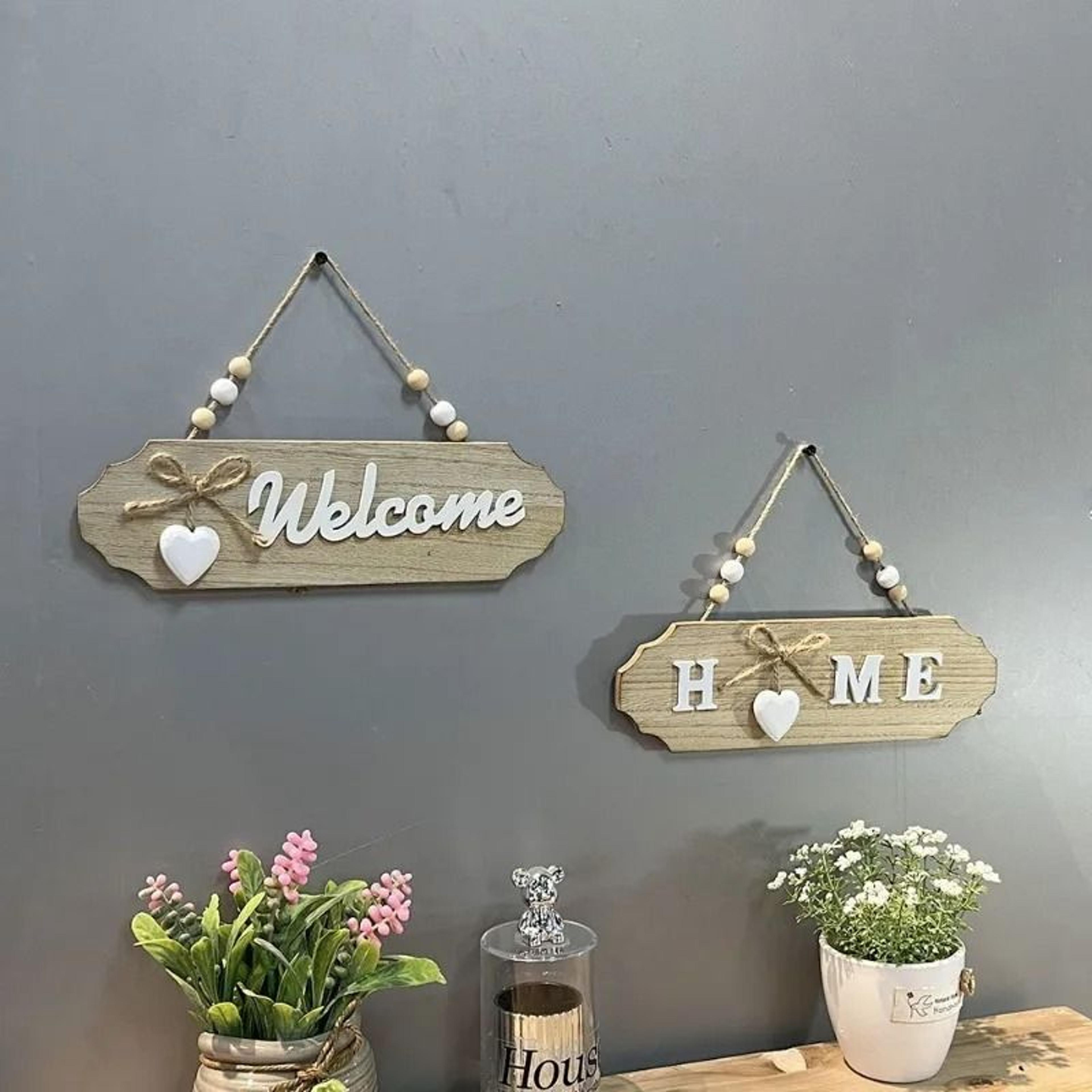 Vintage Welcome Hanging Sign 0