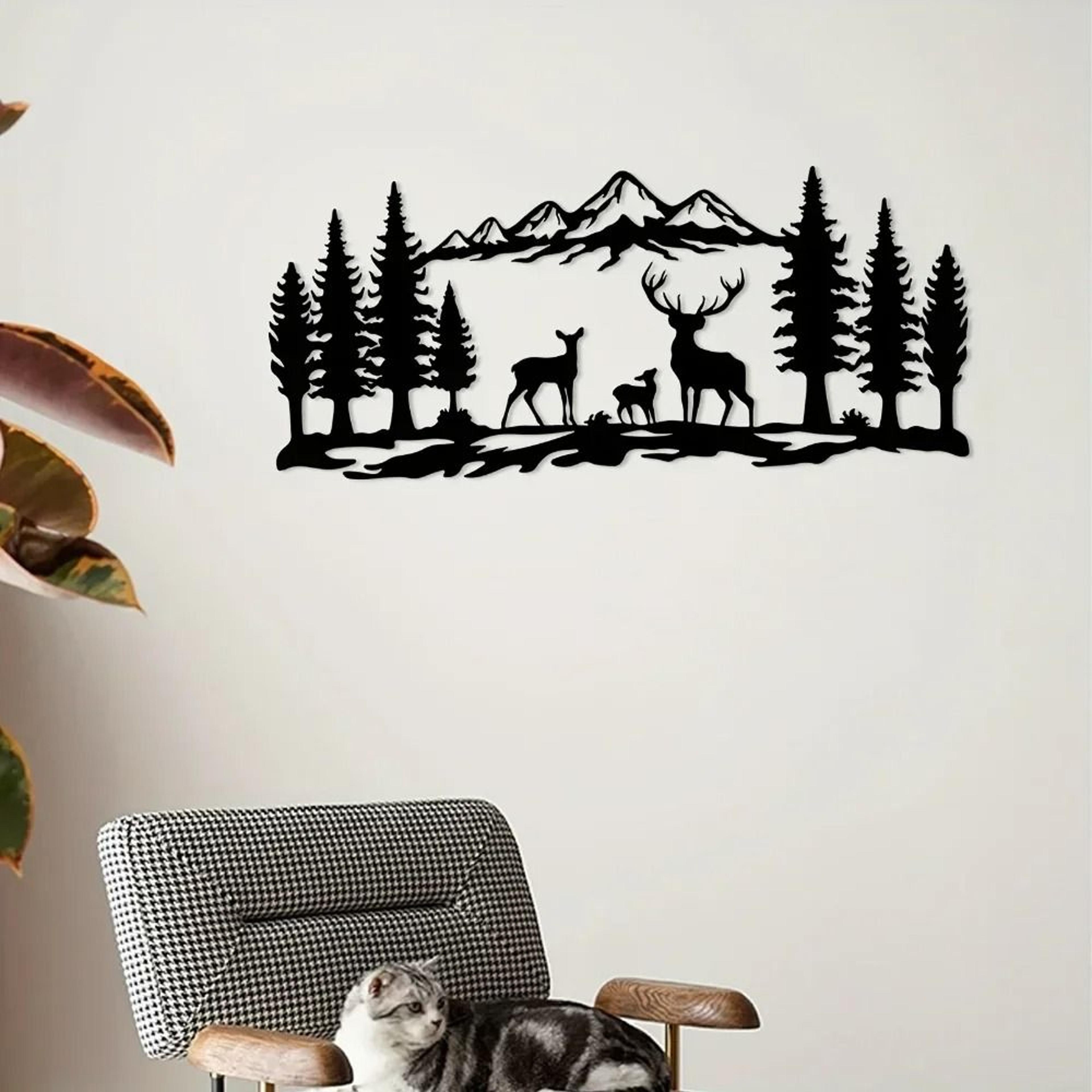 Mountain Forest Metal Wall Art 2
