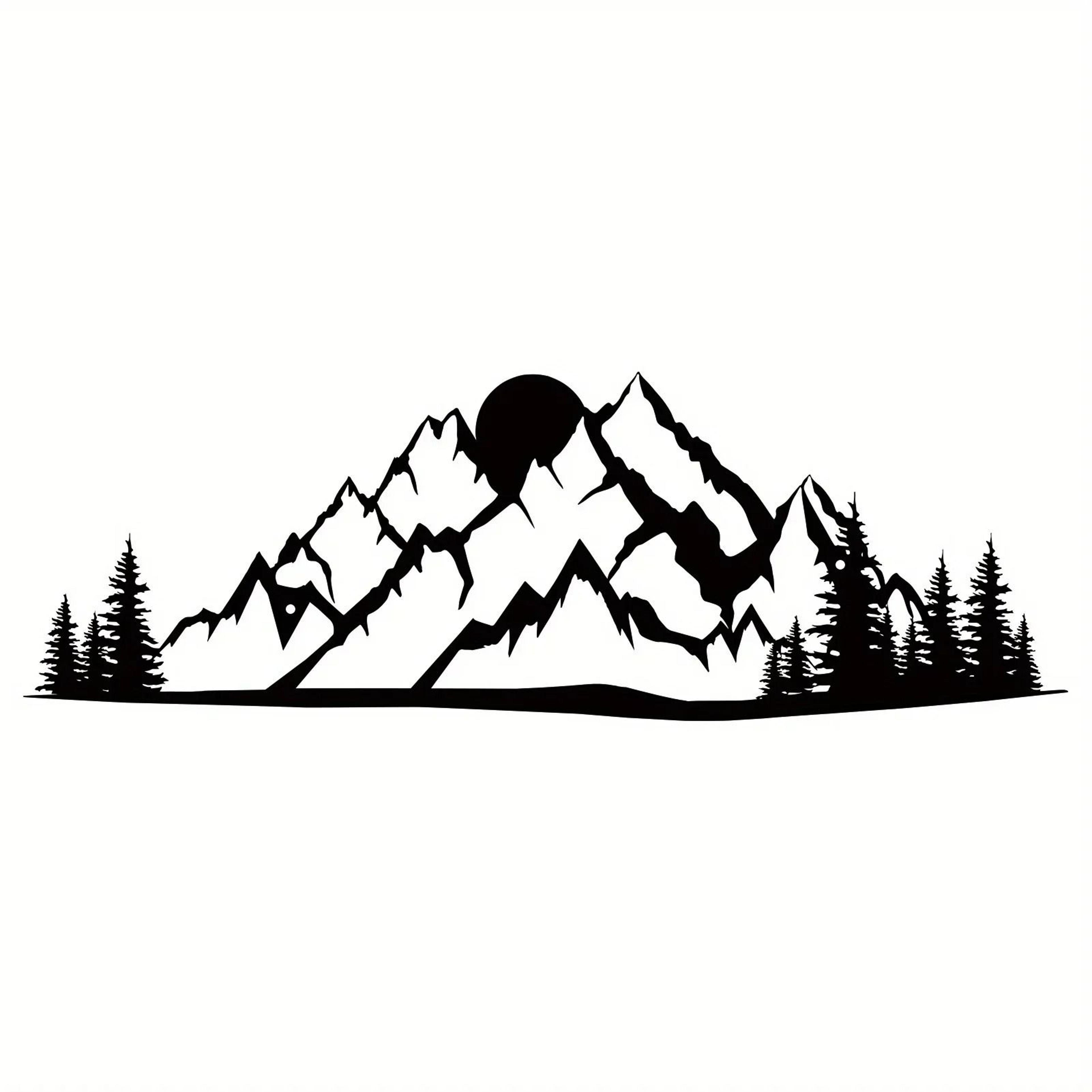 Mountain Forest Metal Wall Art 6