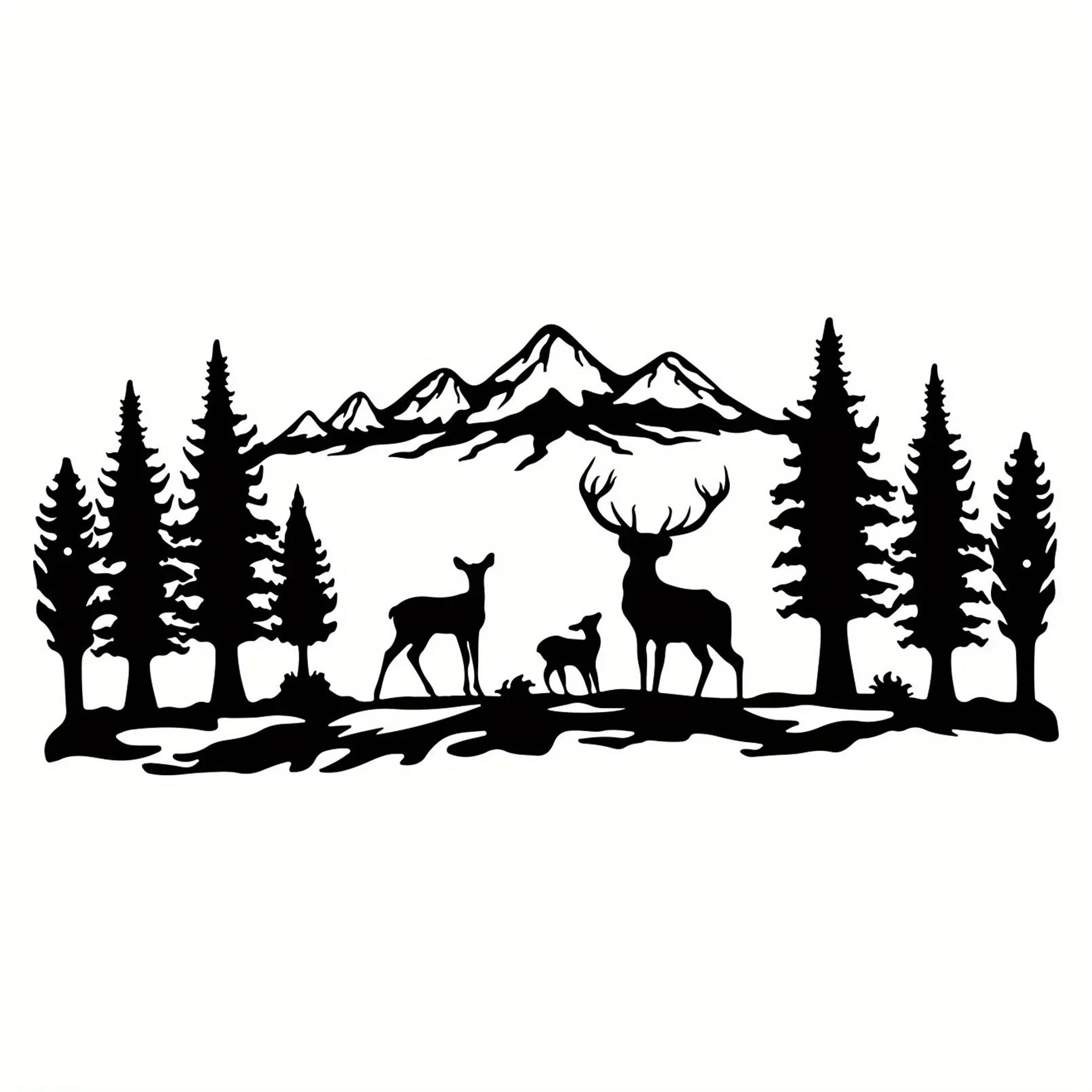 Mountain Forest Metal Wall Art 7