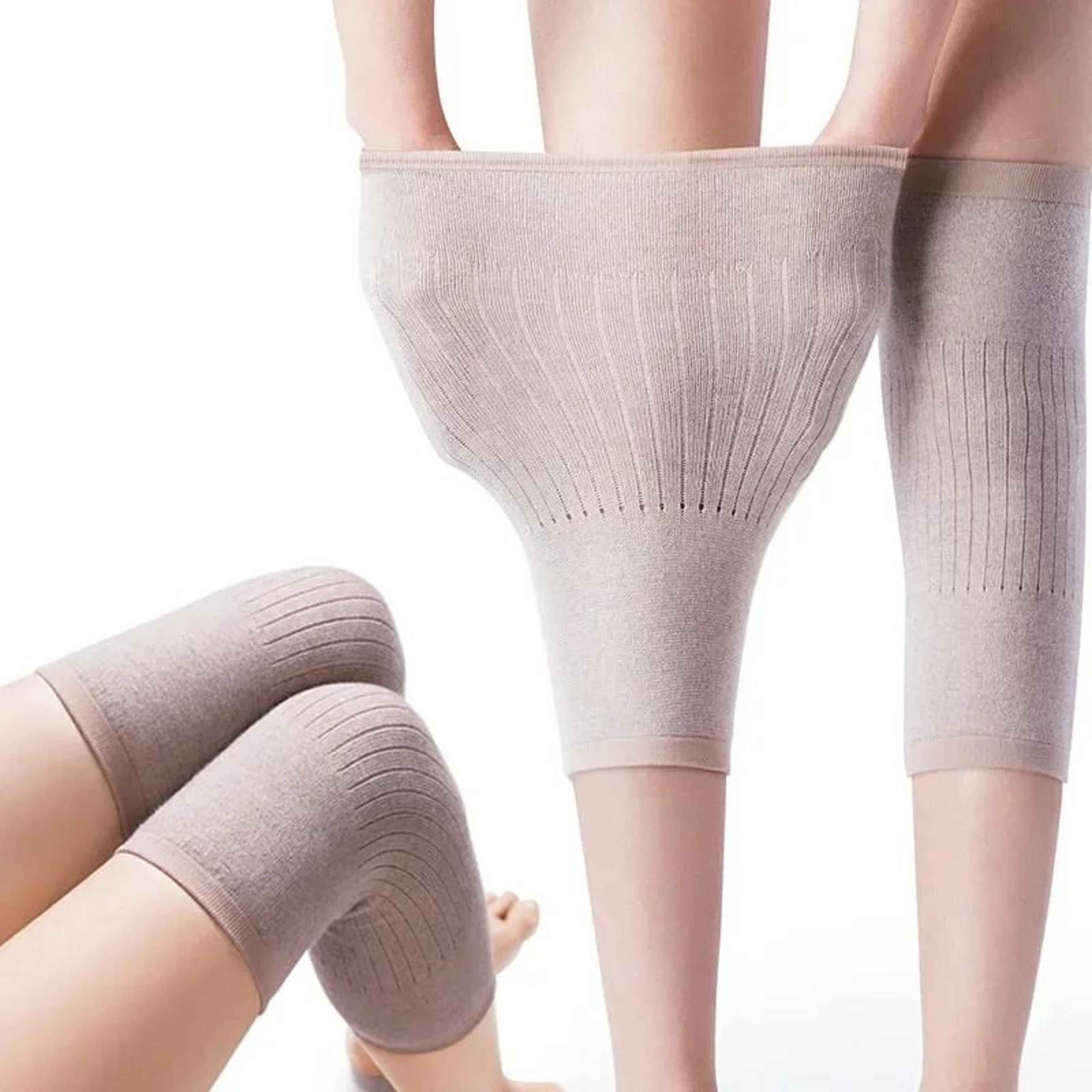 Cashmere Knee Warmers Wool Support Sleeves For Cold Weather Joint Comfort 0