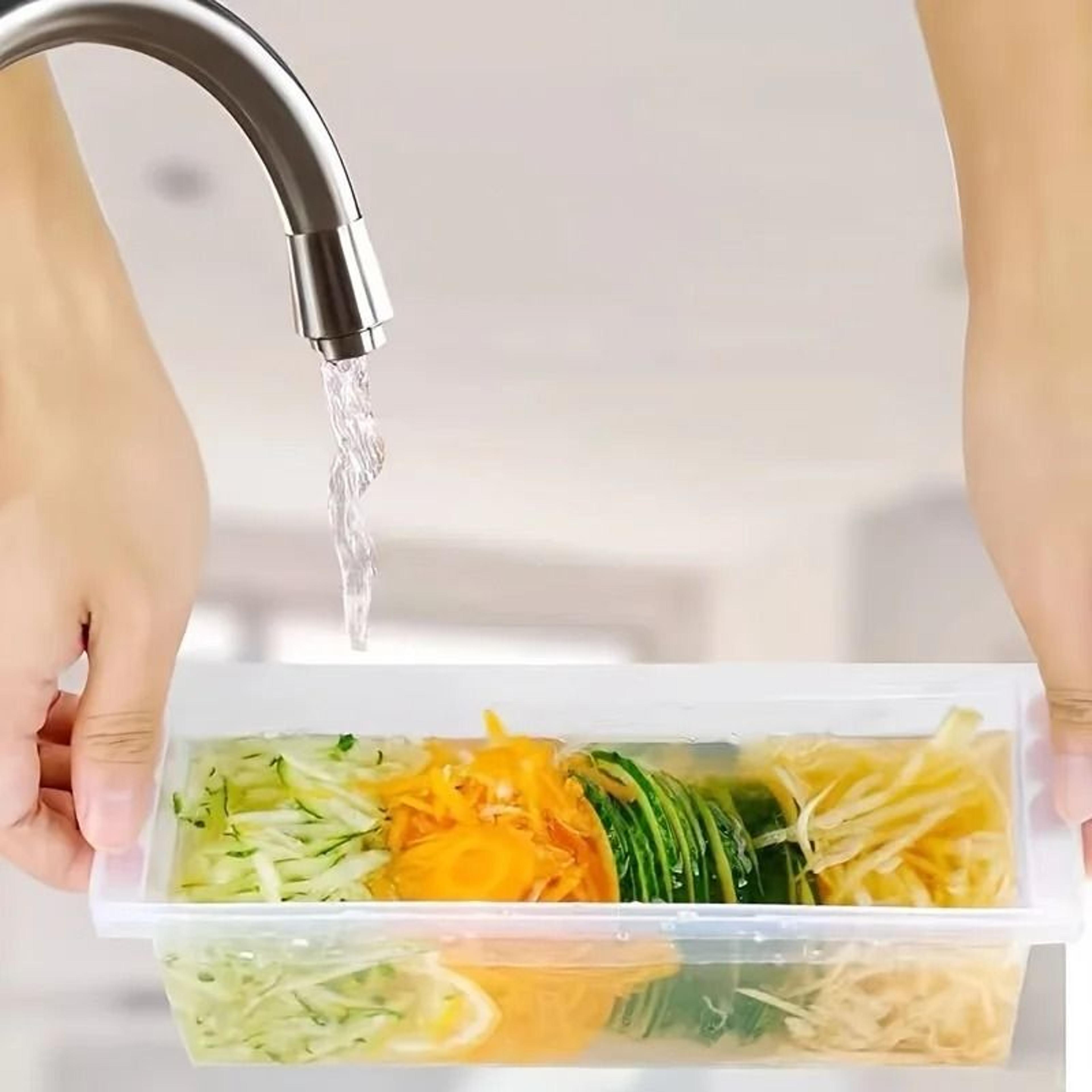 5 In 1 Portable Multifunctional Garlic Mincer And Vegetable Grater With Container 1