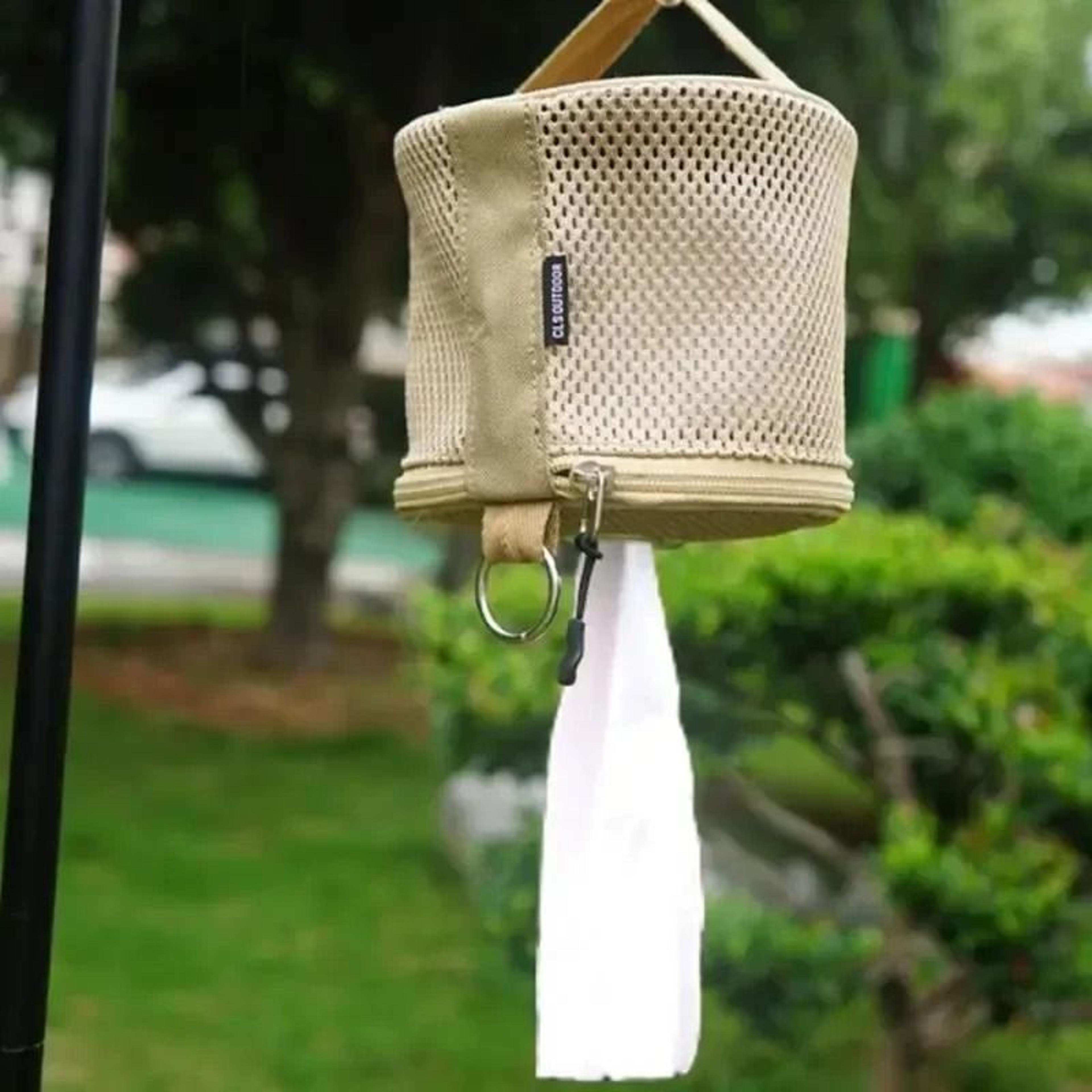 Portable Outdoor Camping Tissue Holder With Hook 0