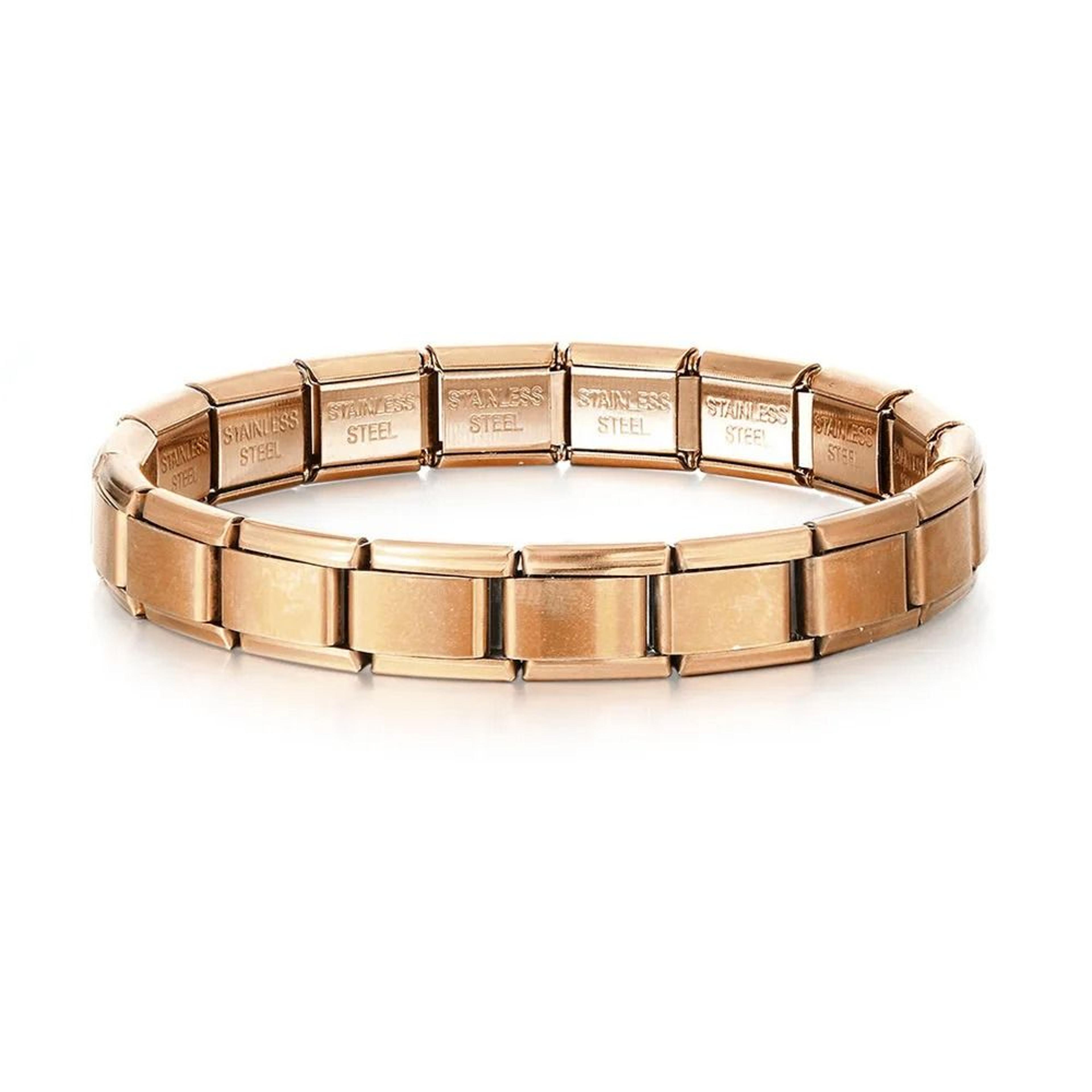 Square Stainless Steel Stretch Bracelet 12