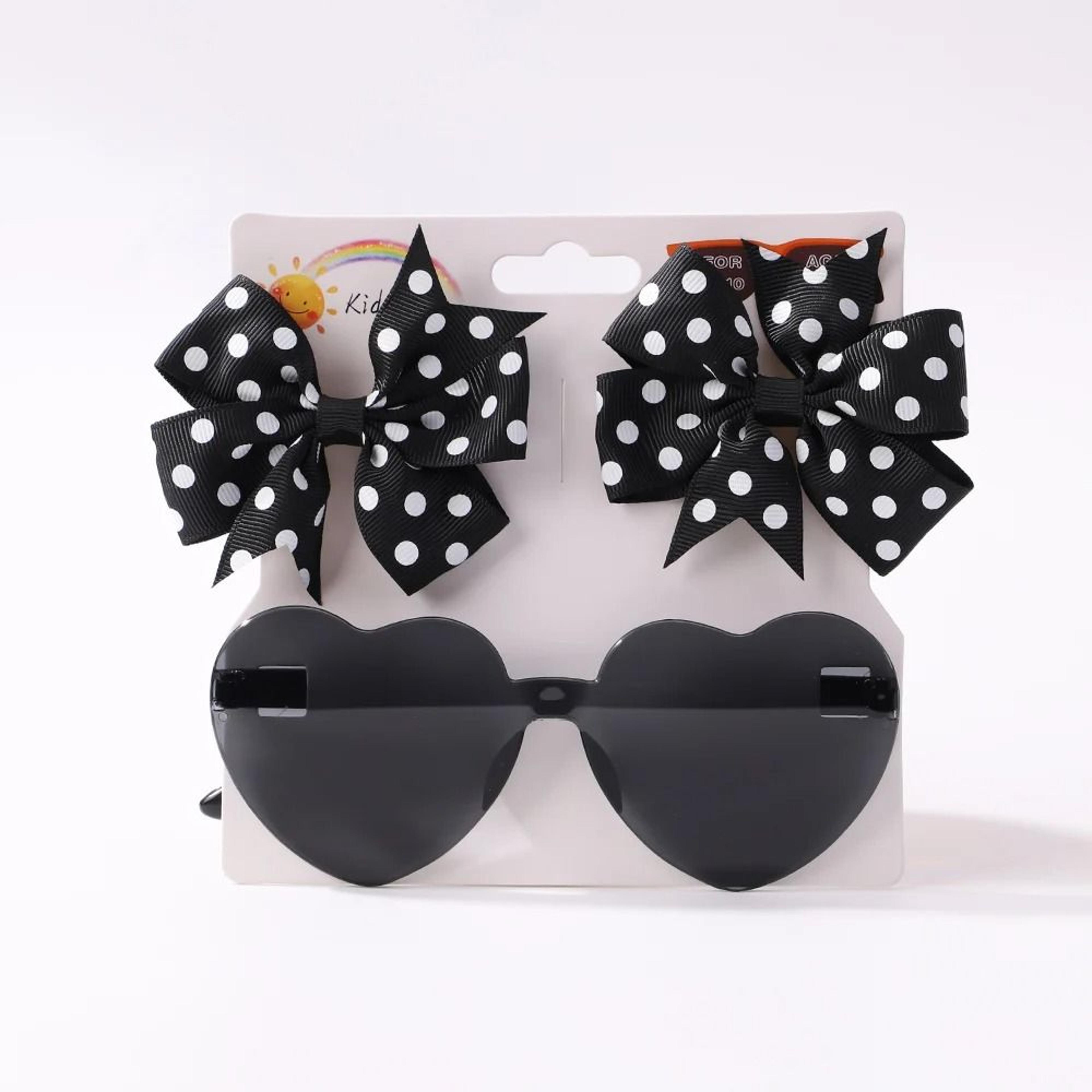 Girls Bow Hair Clip Set 3 Pack 6