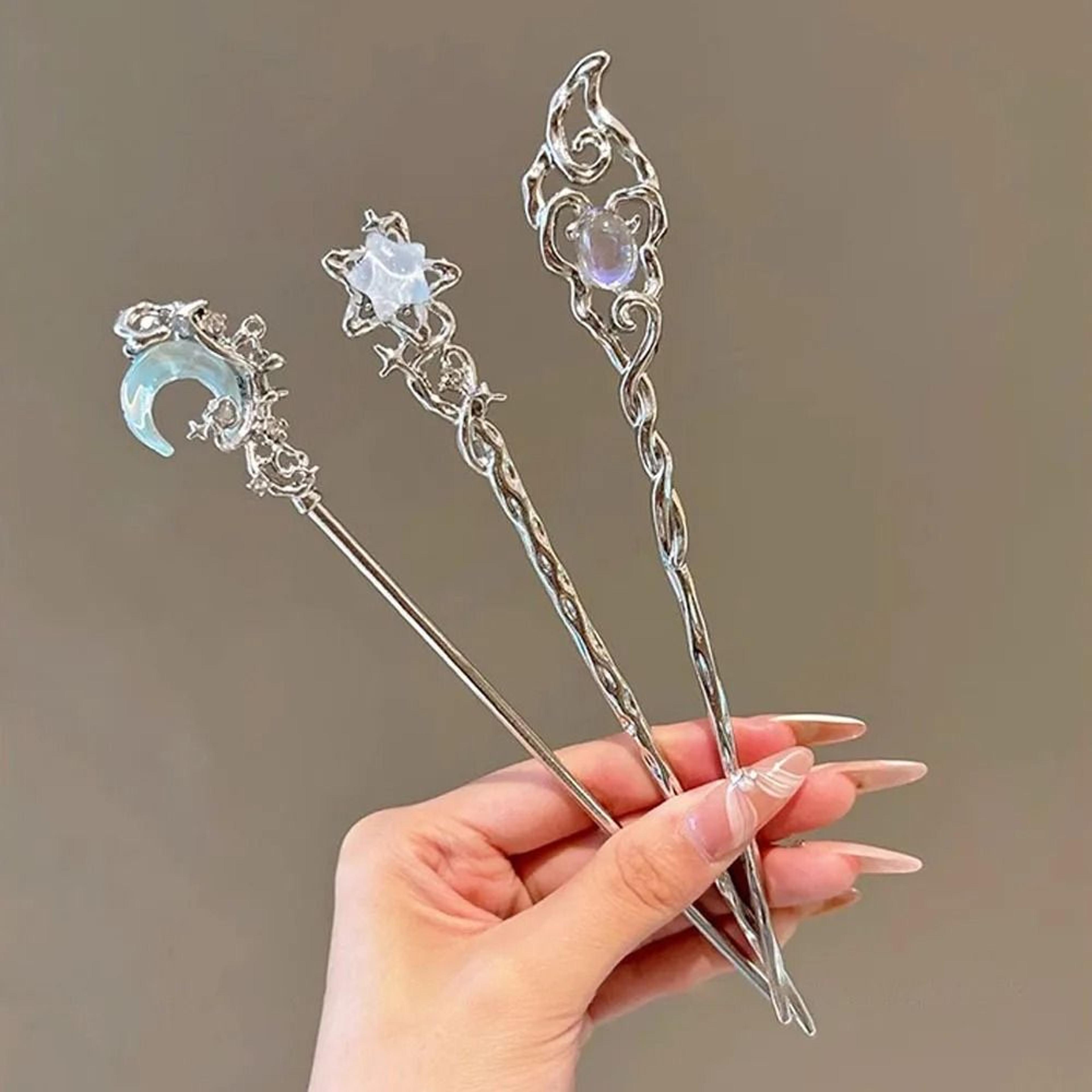 French Stars And Moon Hair Pin 0