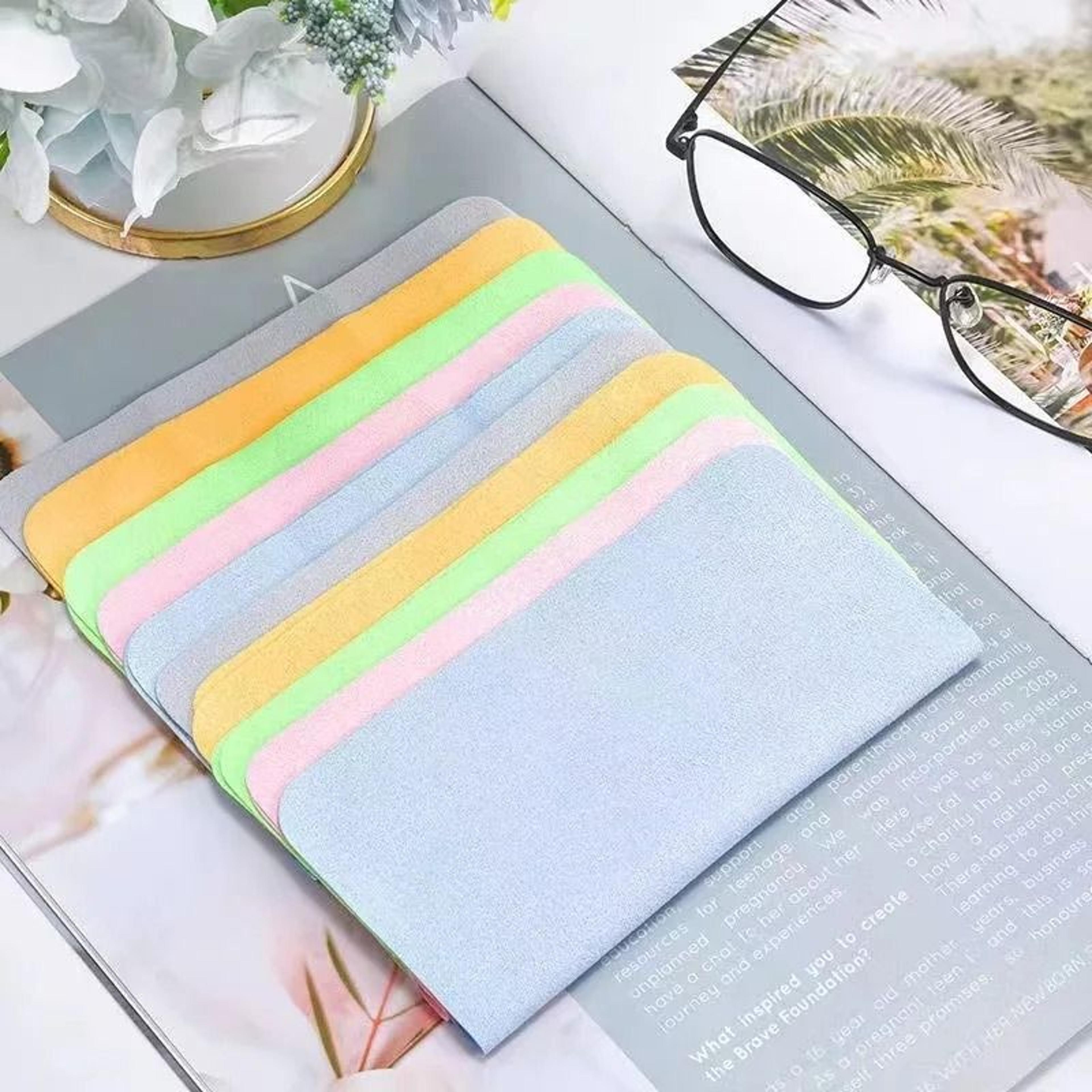 Microfiber Eyeglass Cleaning Cloth Set  5 Pack For Lenses Screens Cameras And More 4