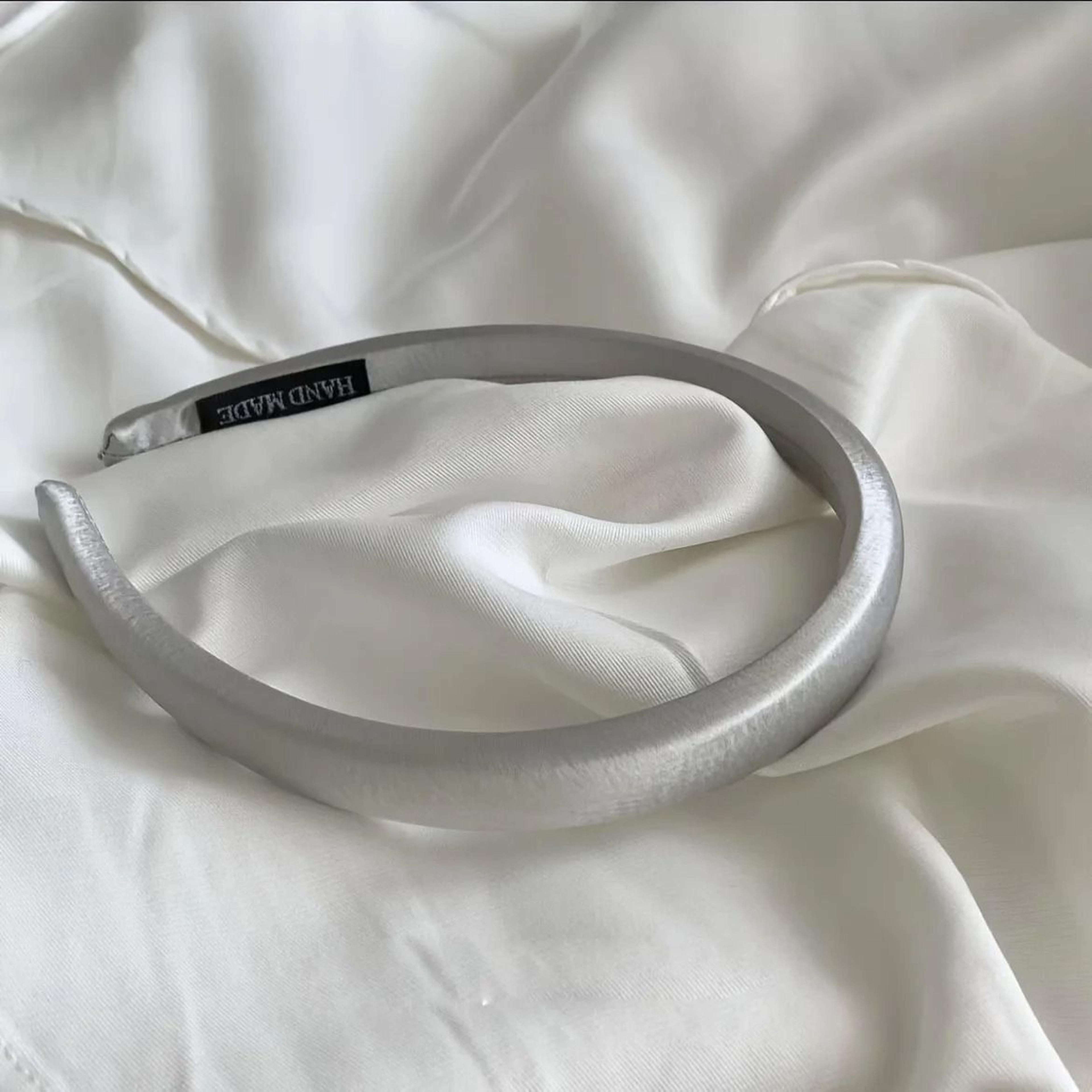 Solid Color Satin Elastic Hair Bands For Women 7