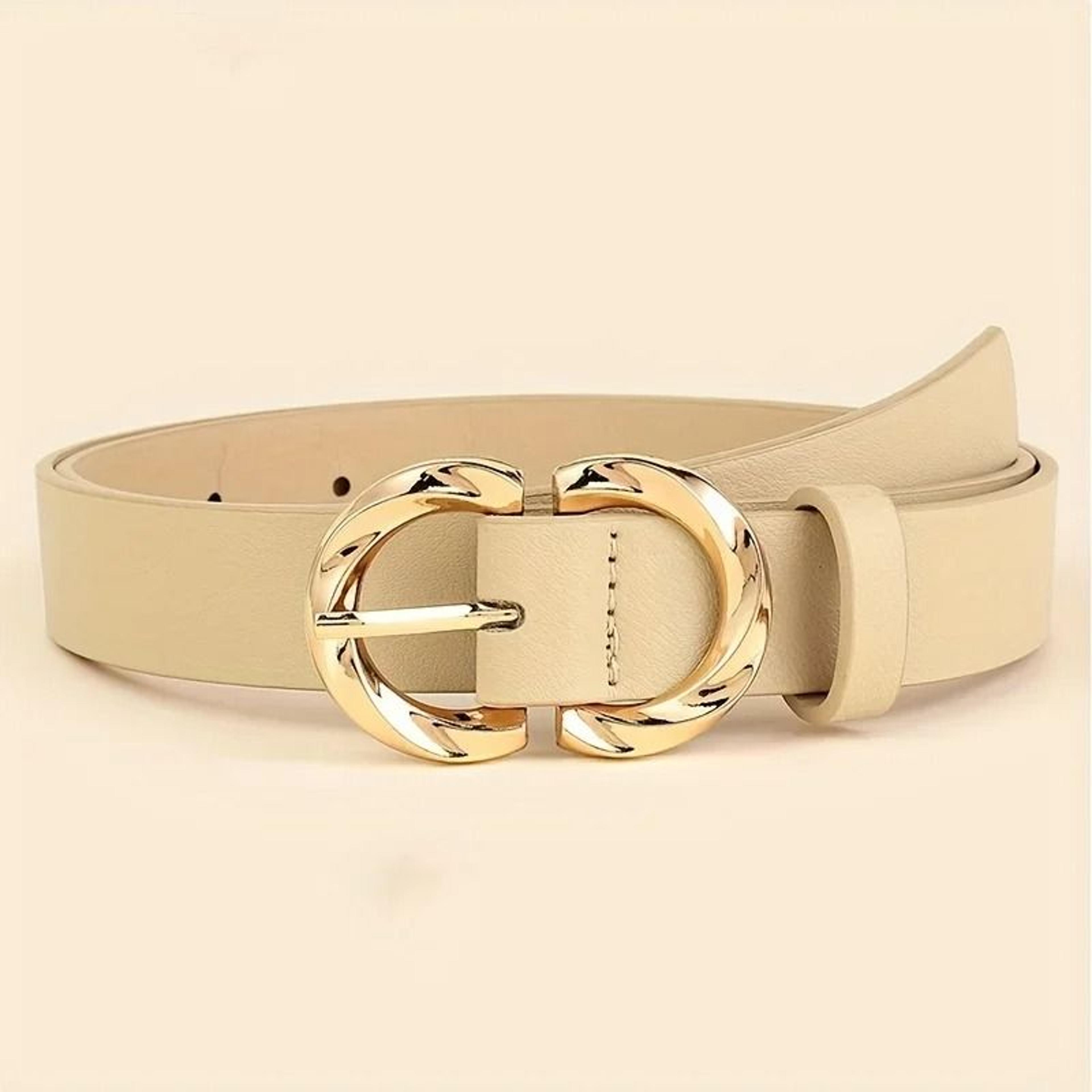 Classic PU Belt With Metal Buckle For Jeans And Dresses 5