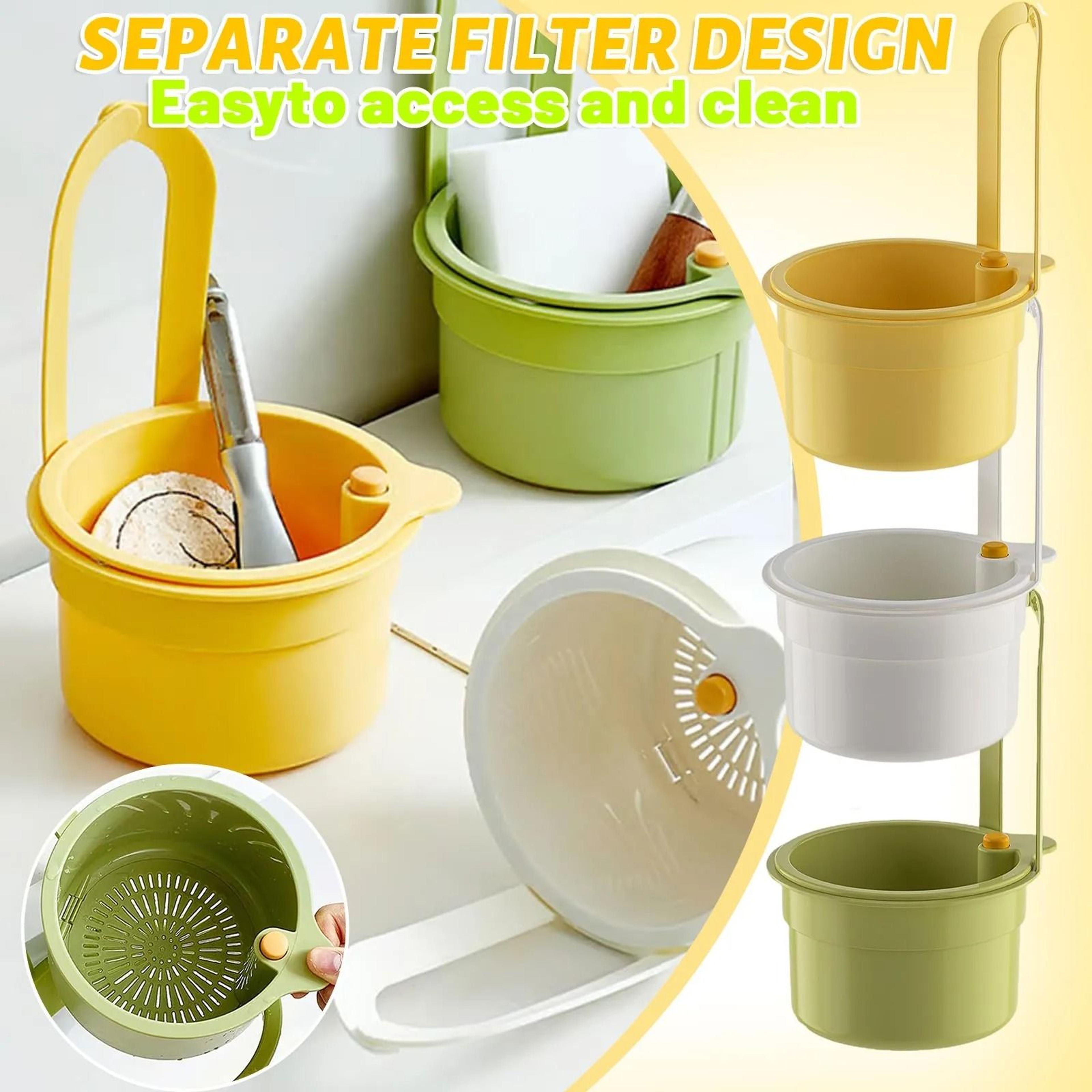 Self Cleaning Sink Strainer Basket With Automatic Dumping 0