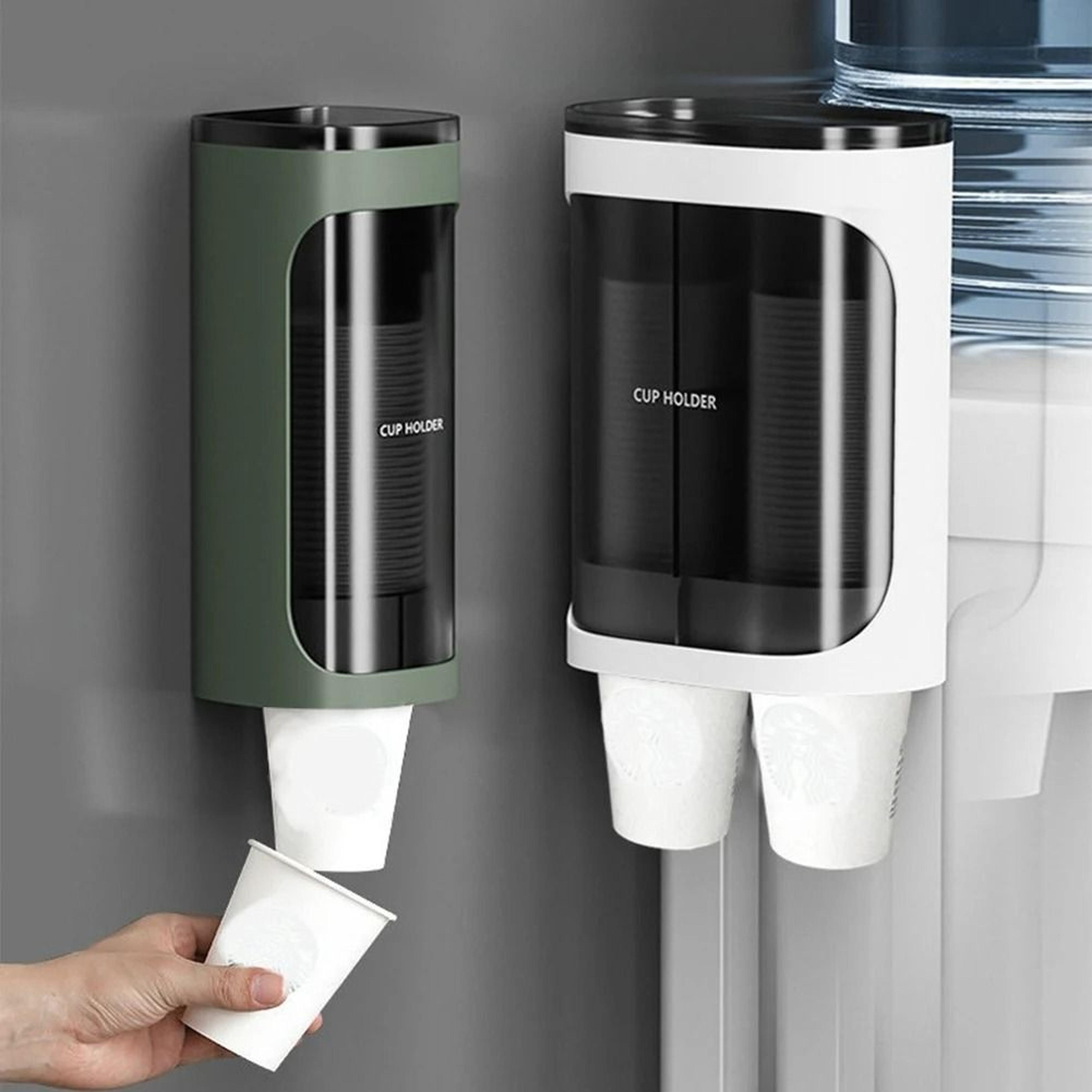Wall Mounted Paper Cup Dispenser With Automatic Drop Design 0