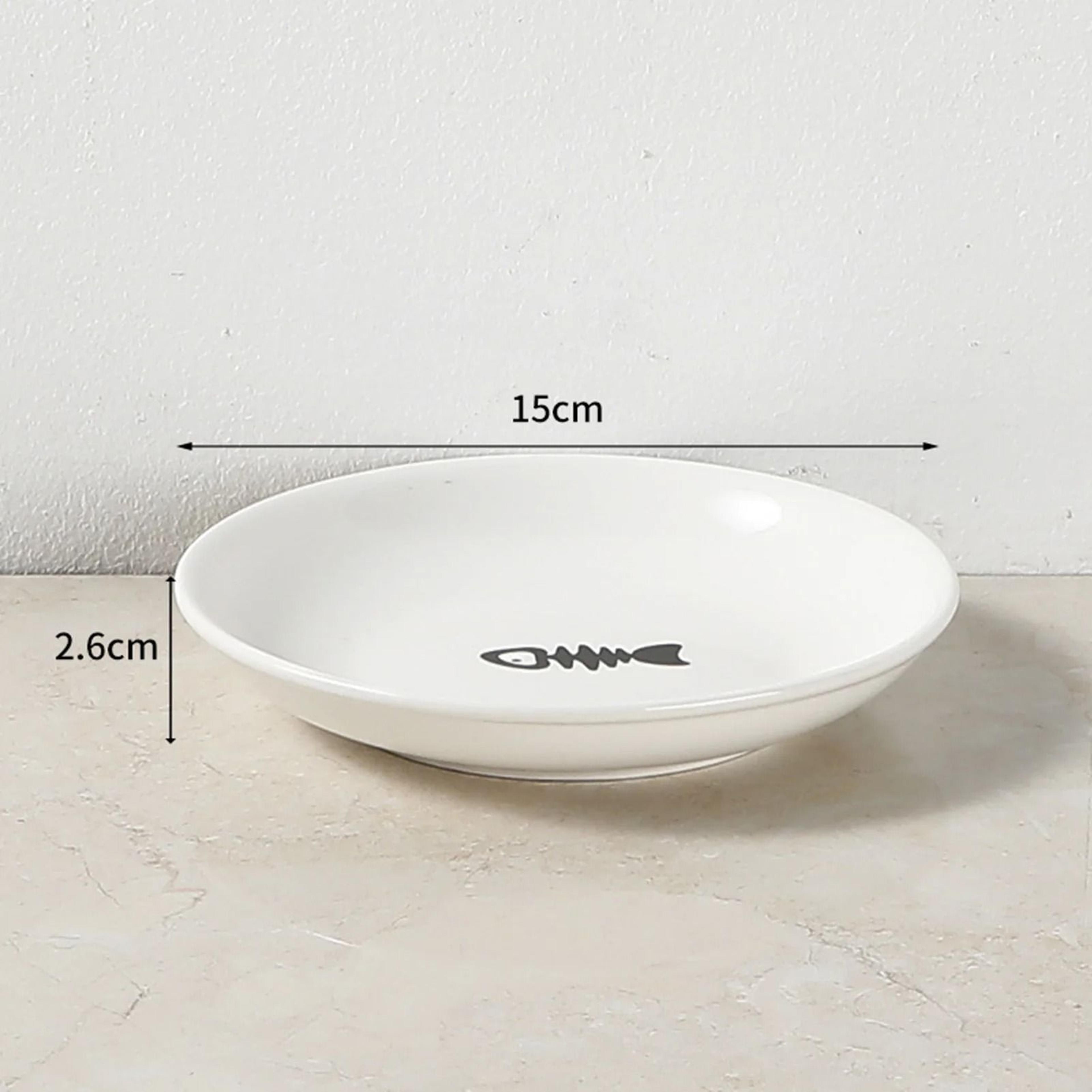 Ceramic Cat Food Bowl With Optional Raised Iron Stand 8