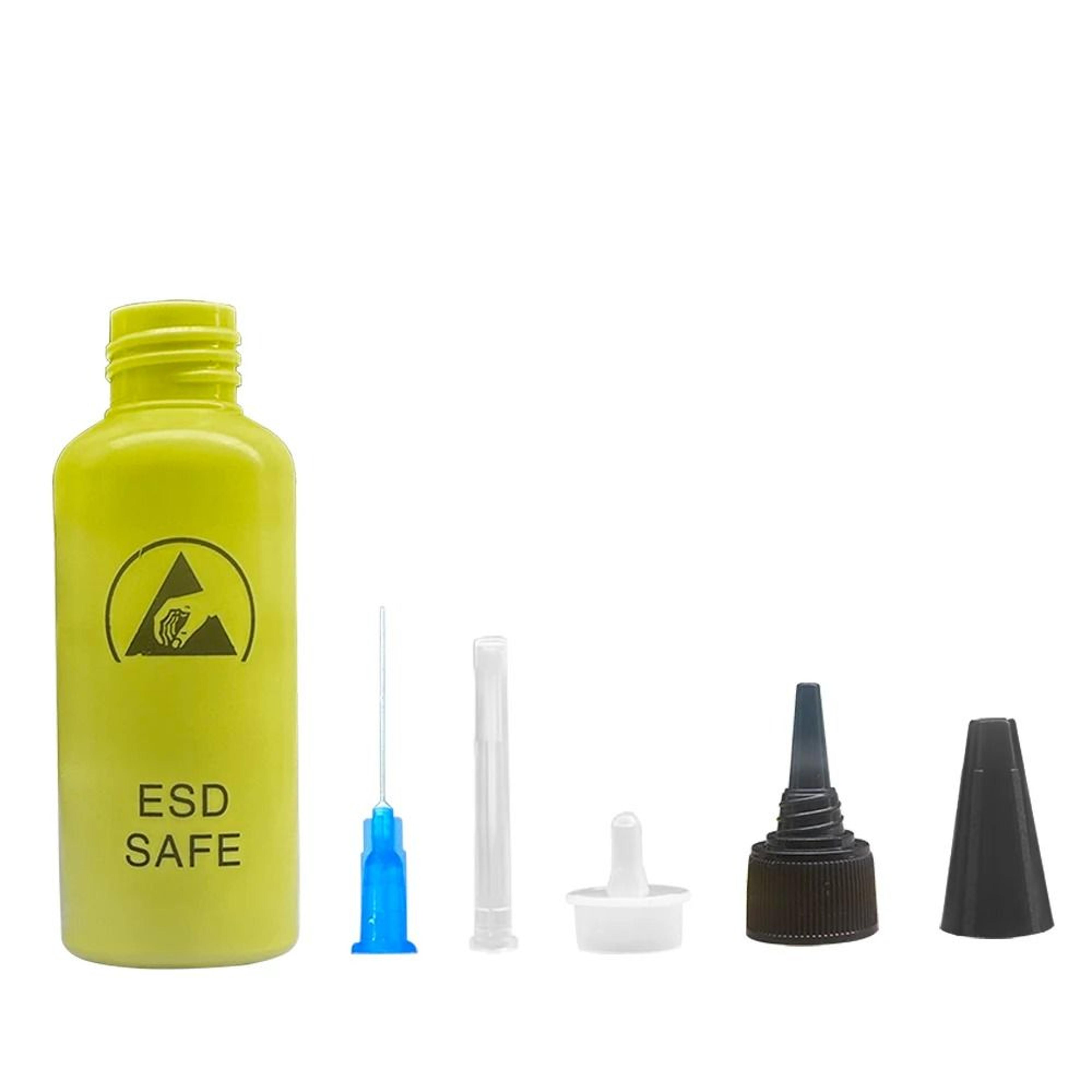 Anti Static Solvent Bottle With Needle 65ml Leak Proof Dispenser 4