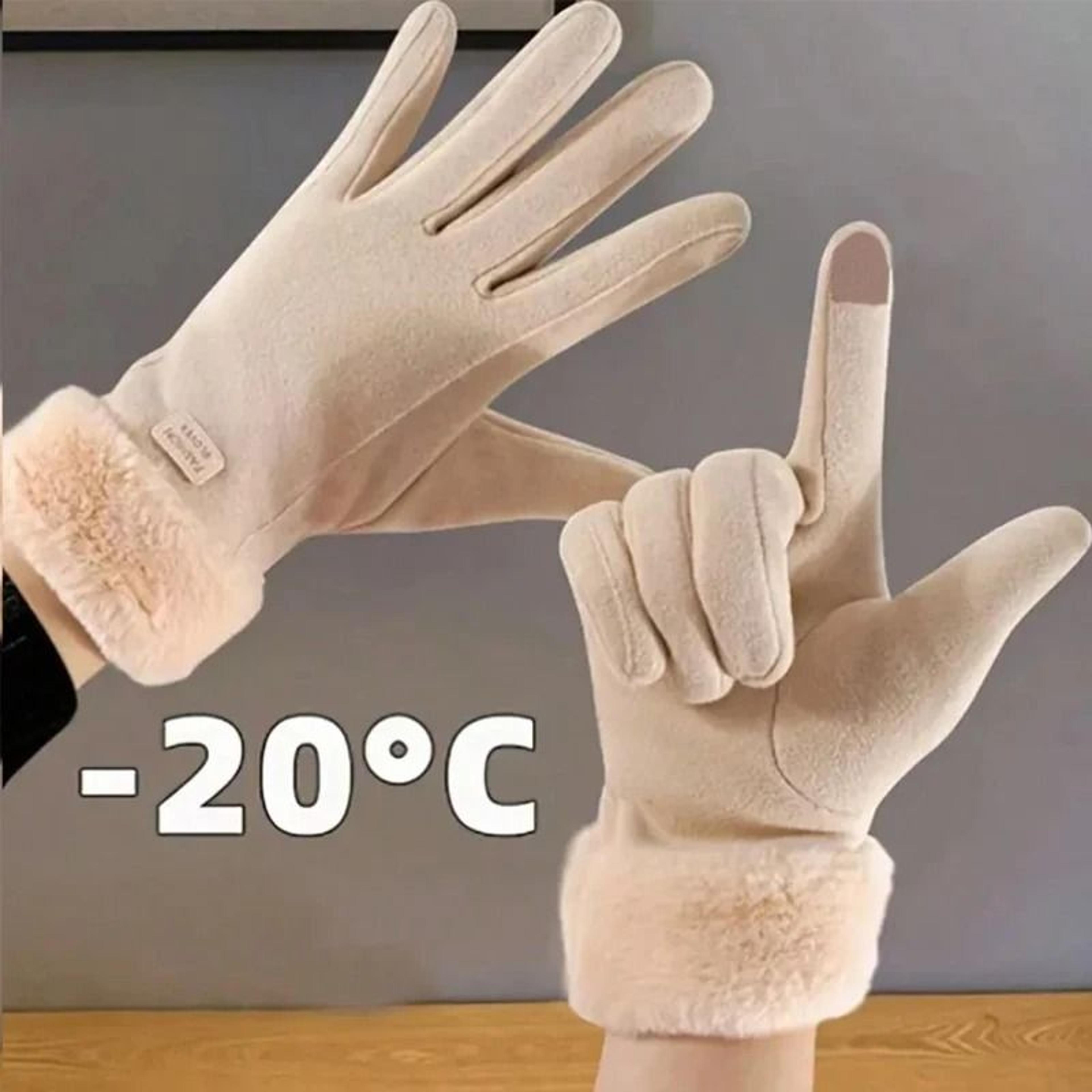 Women Thermal Lined Winter Cycling Gloves 0