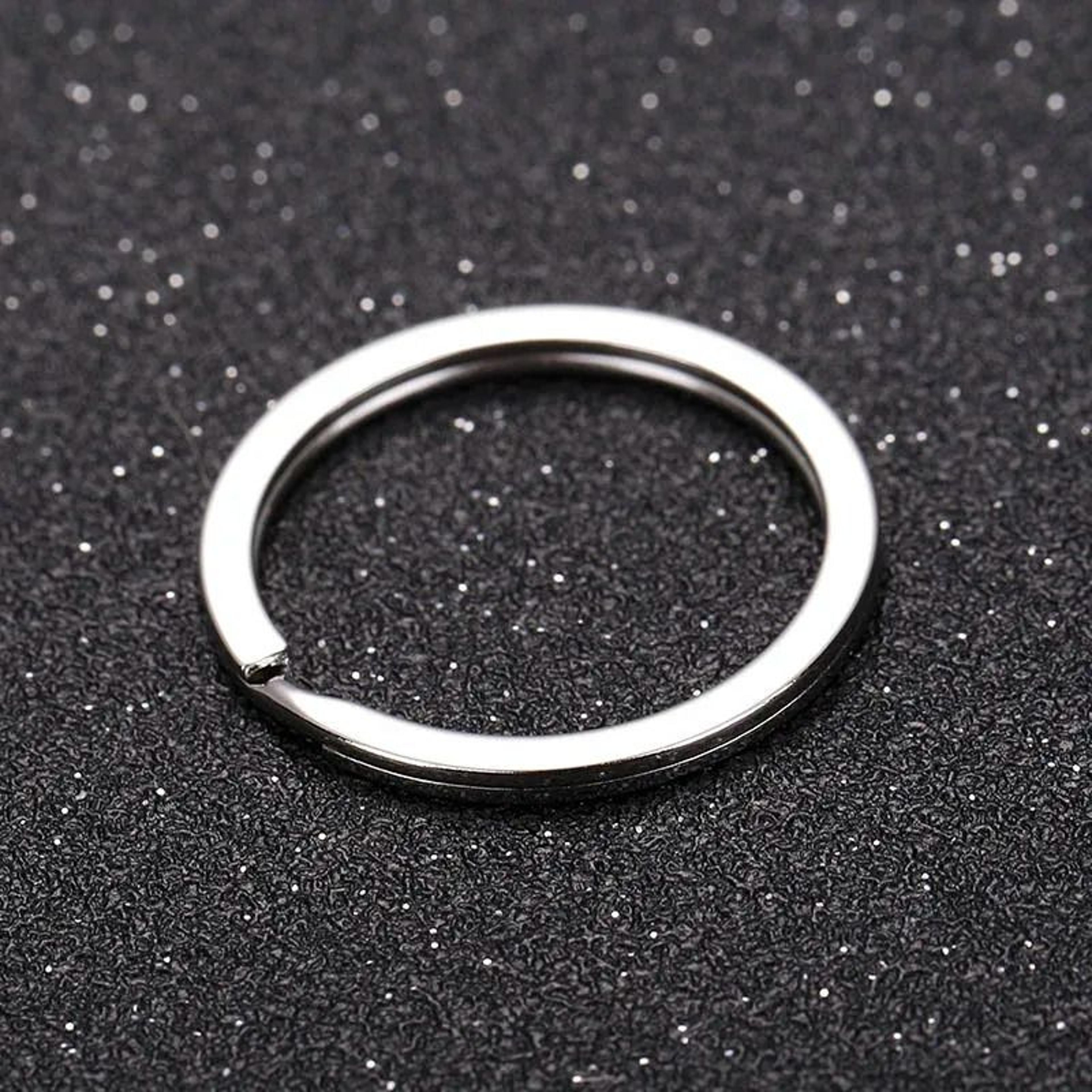 Stainless Steel Key Flat Rings For DIY Keychains 20 Pieces 3
