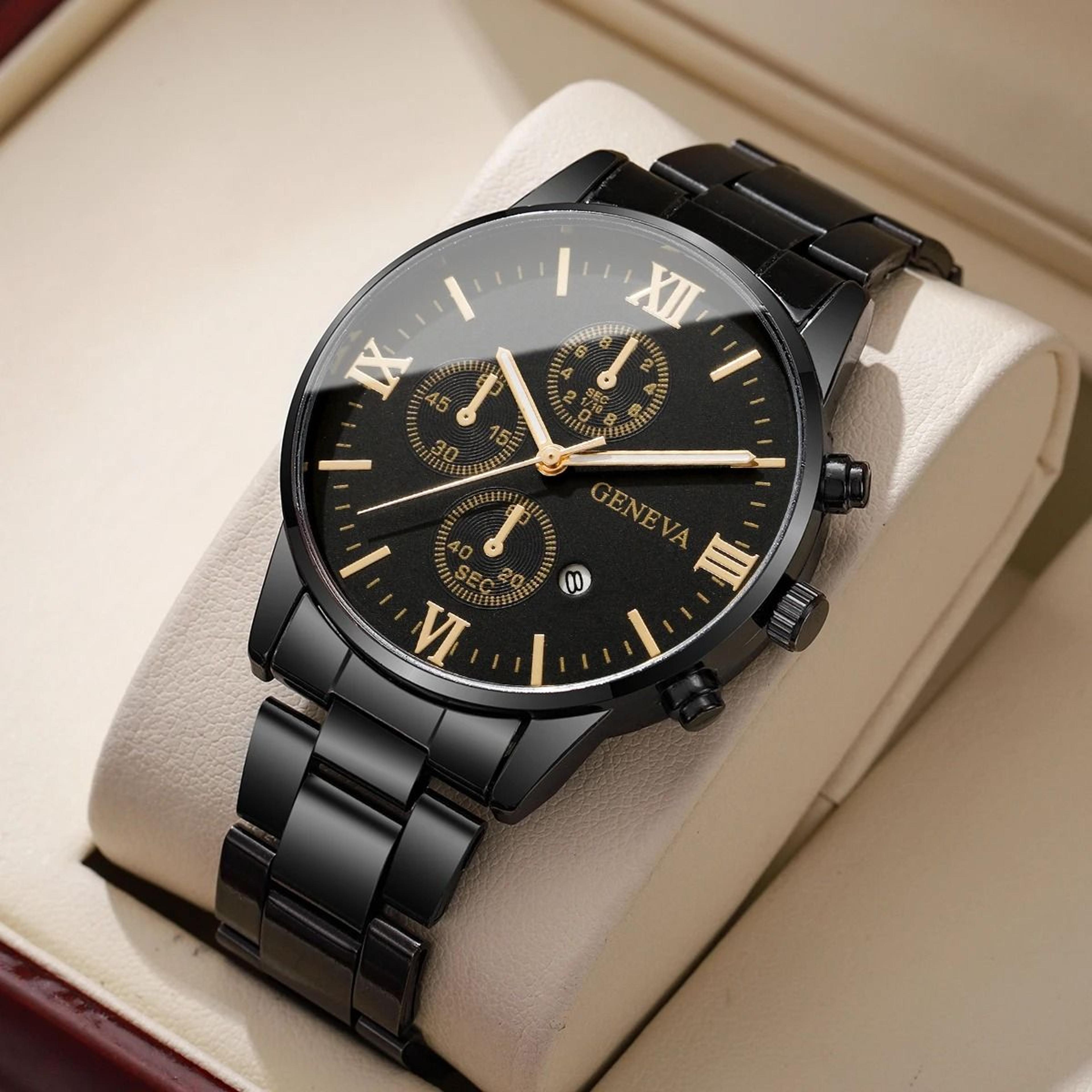 Men Business Quartz Watch Roma Dial With Calendar 1