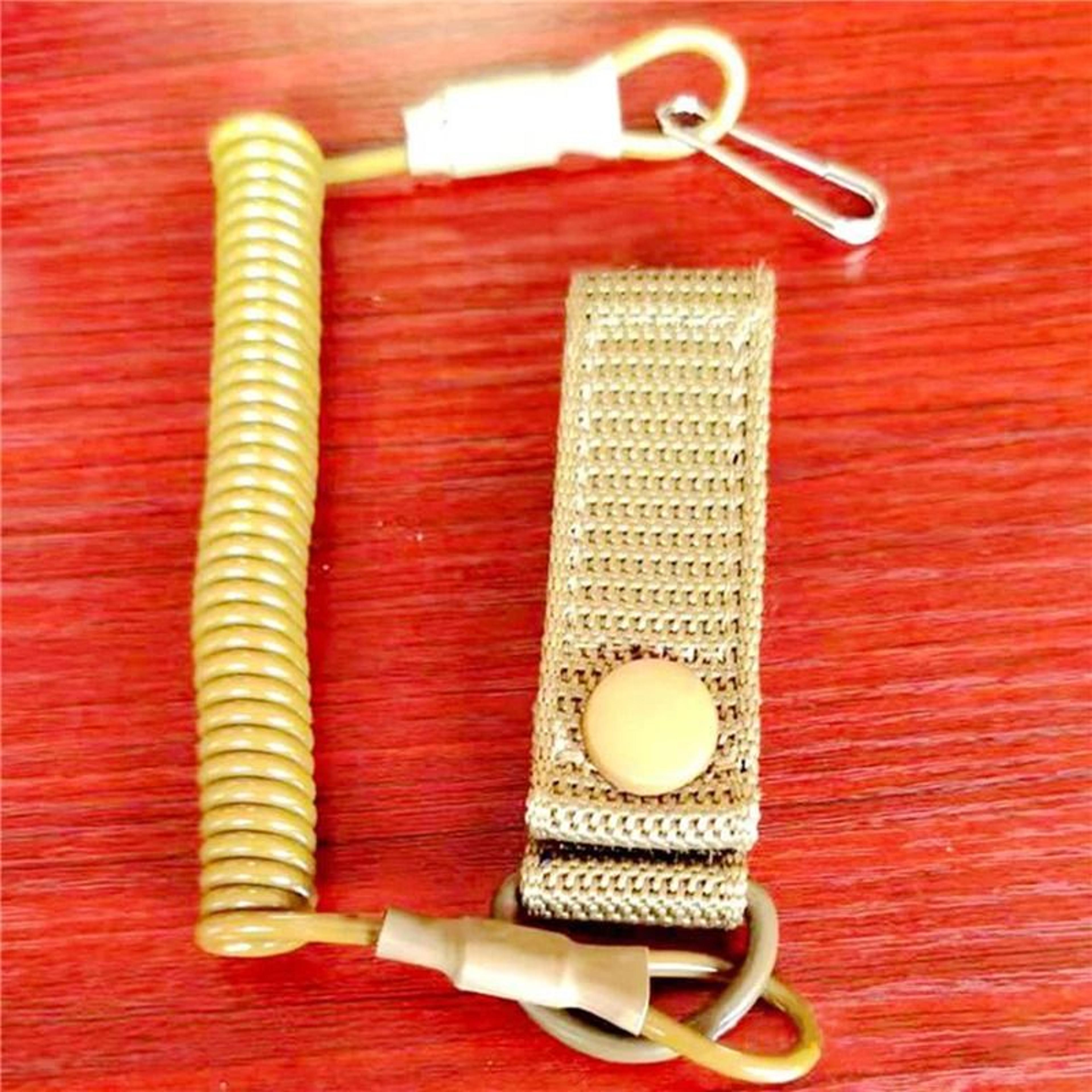 Elastic Tactical Lanyard Rope Anti Lost Spring Safety Strap 9
