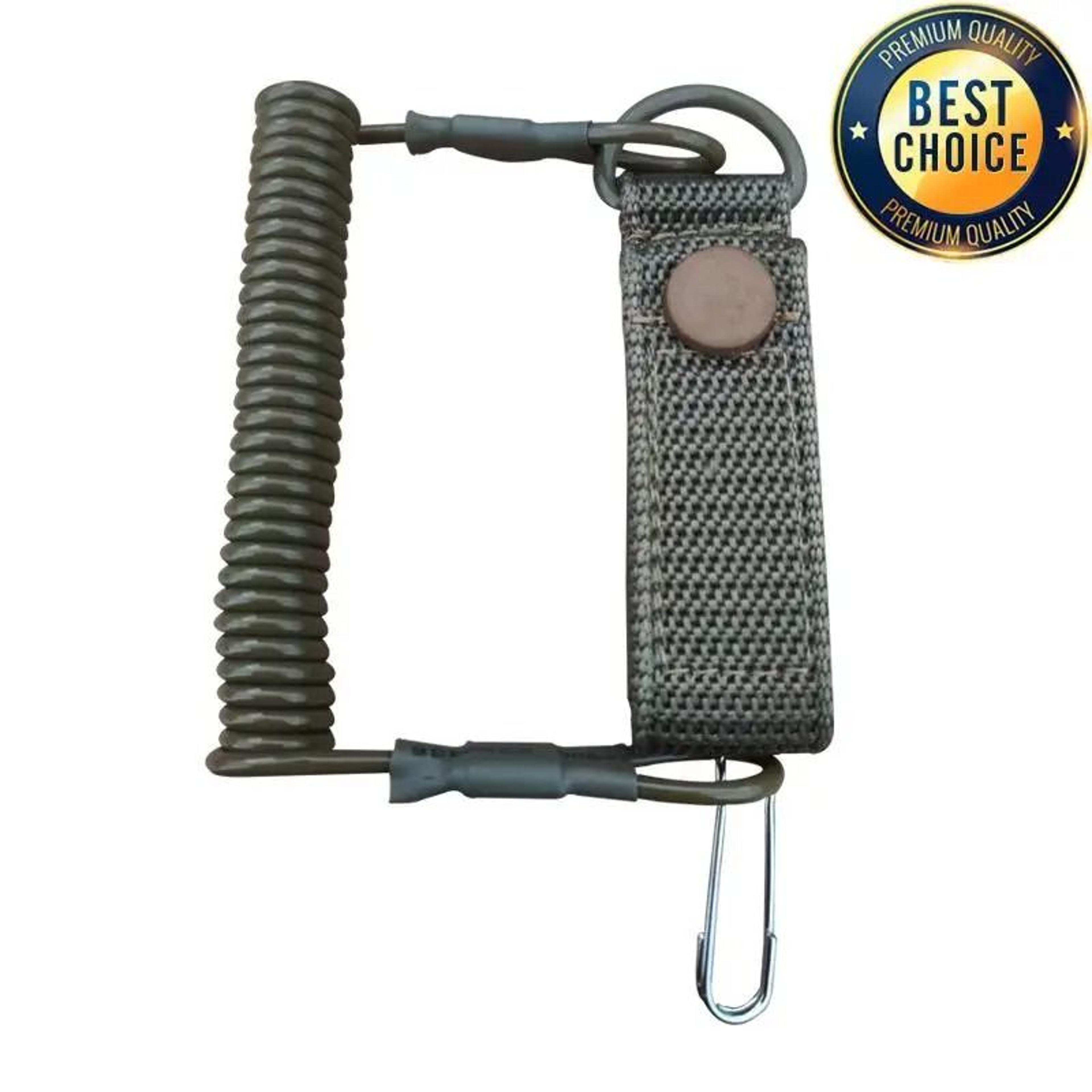 Tactical Anti Lost Elastic Lanyard Rope Spring Safety Strap 9