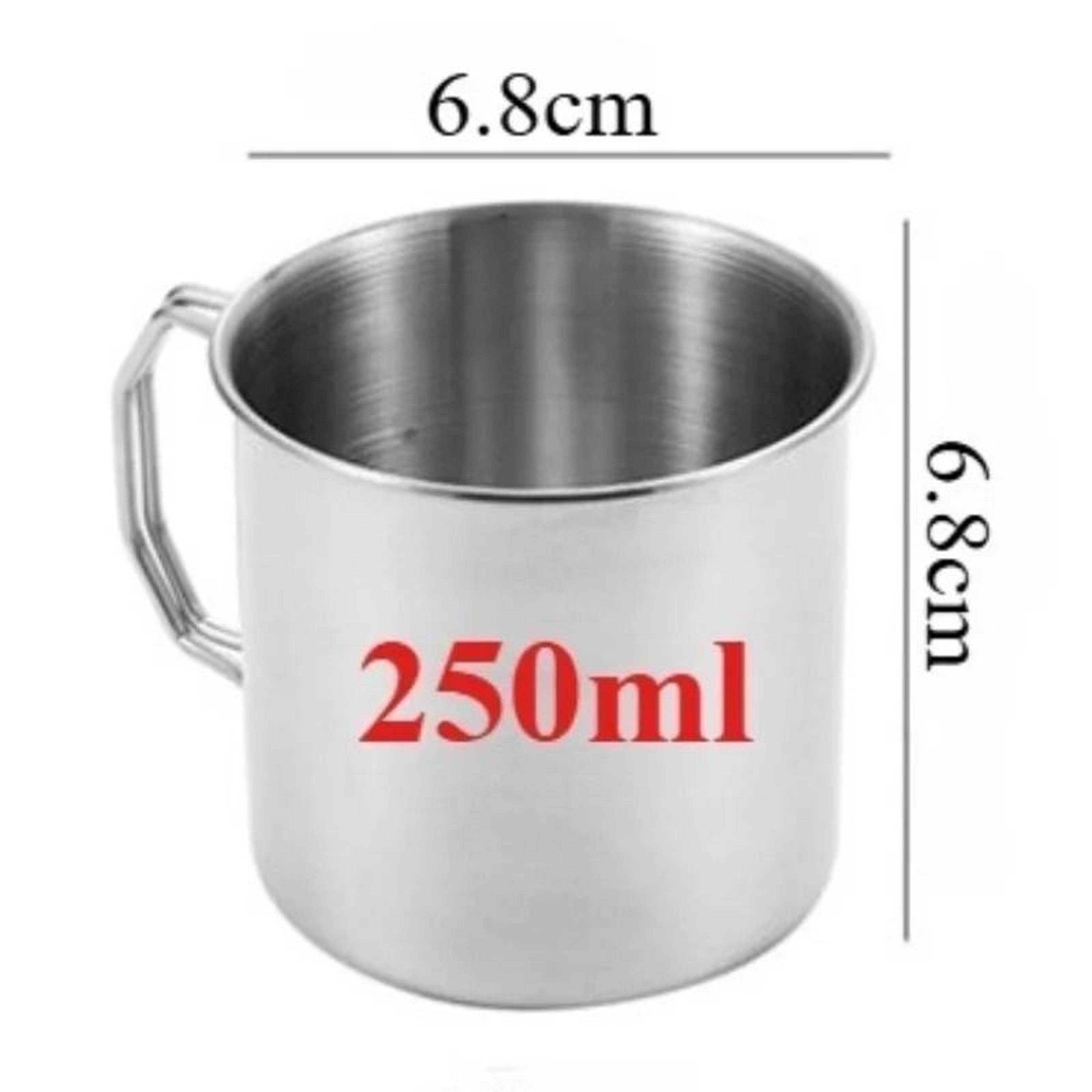 Stainless Steel Camping Cup Portable Outdoor Water Mug With Handle 6