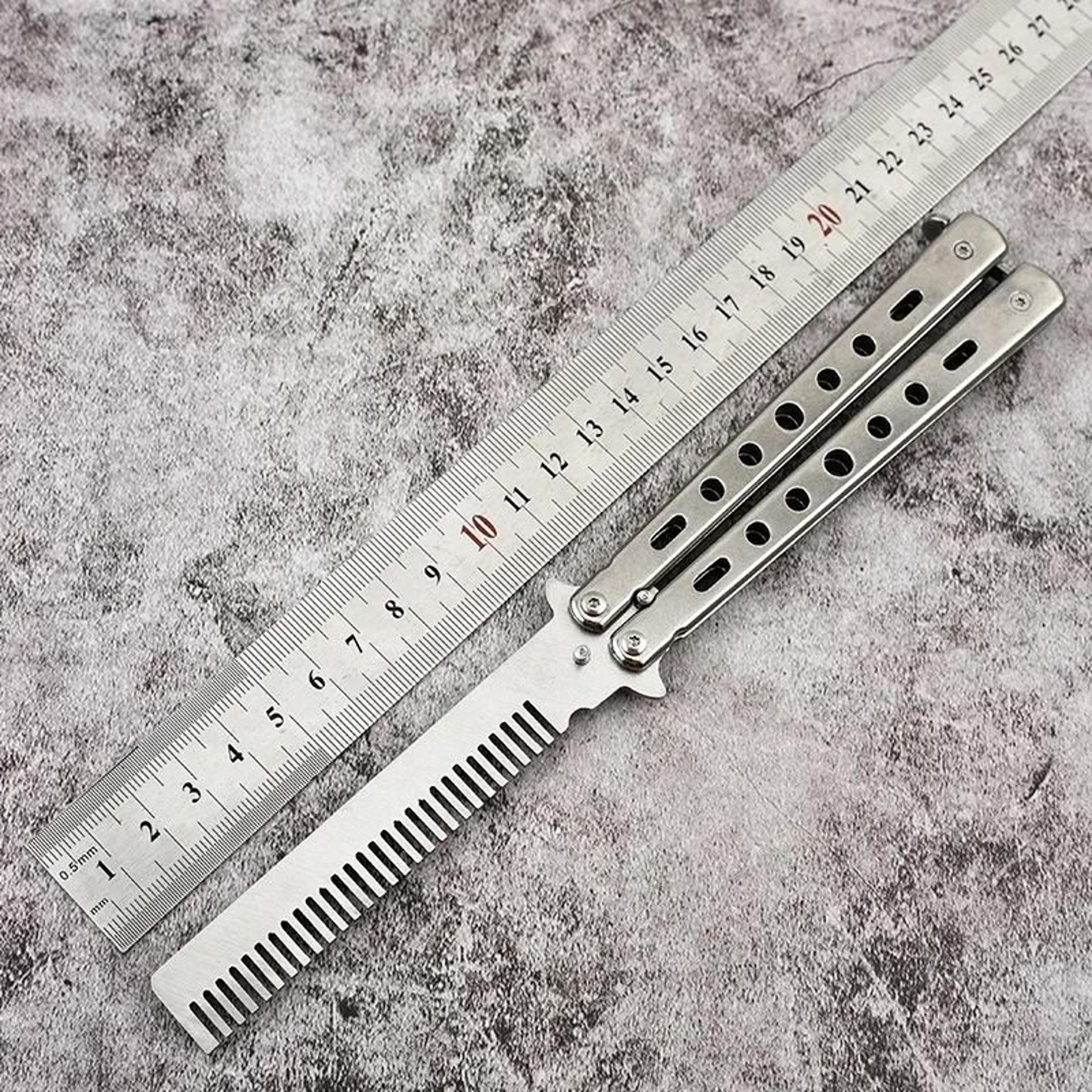 Foldable Butterfly Training Comb For Hair And Beard Styling 1