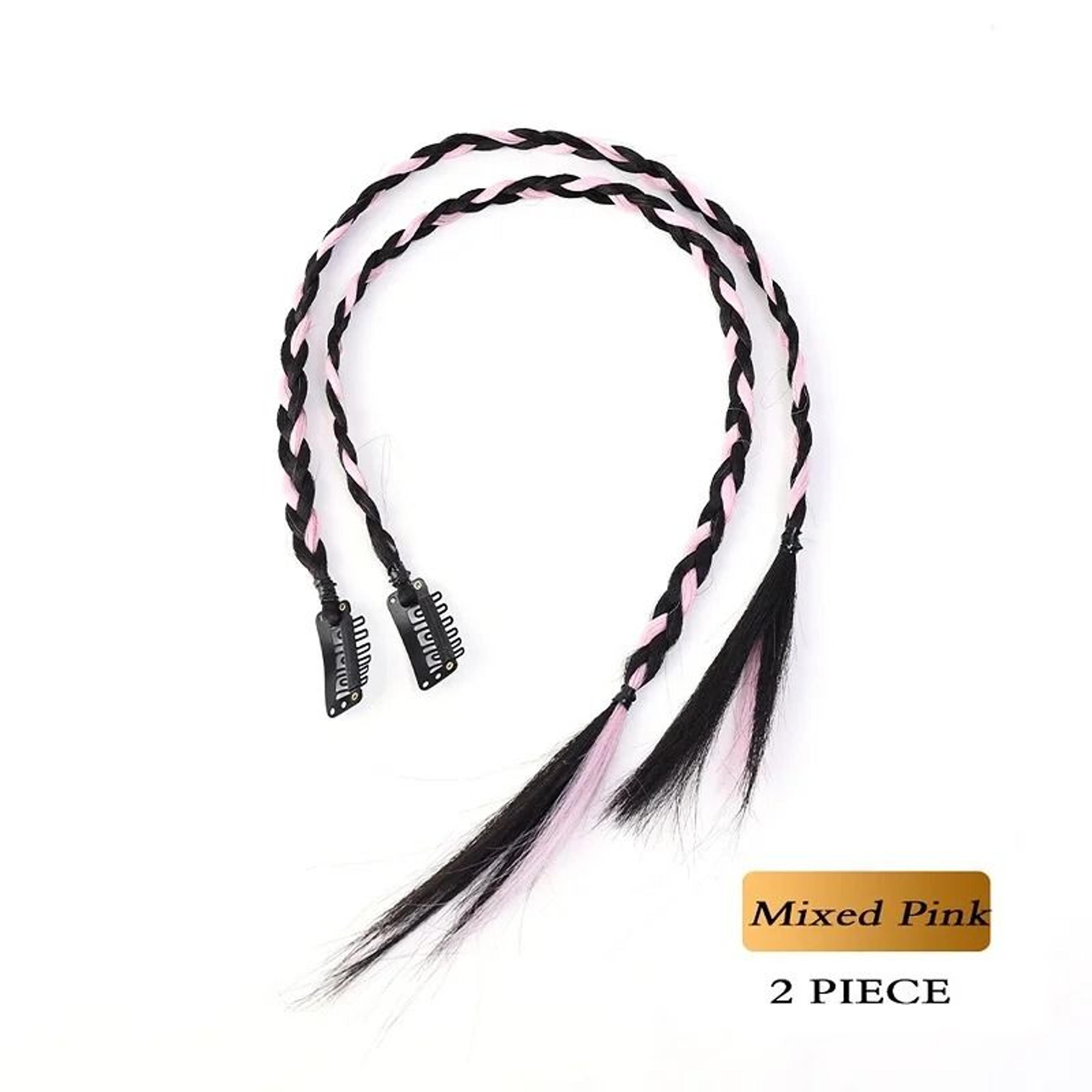 Synthetic Braid Ponytail Hairpiece With Strong Clip 2 Piece Set 9