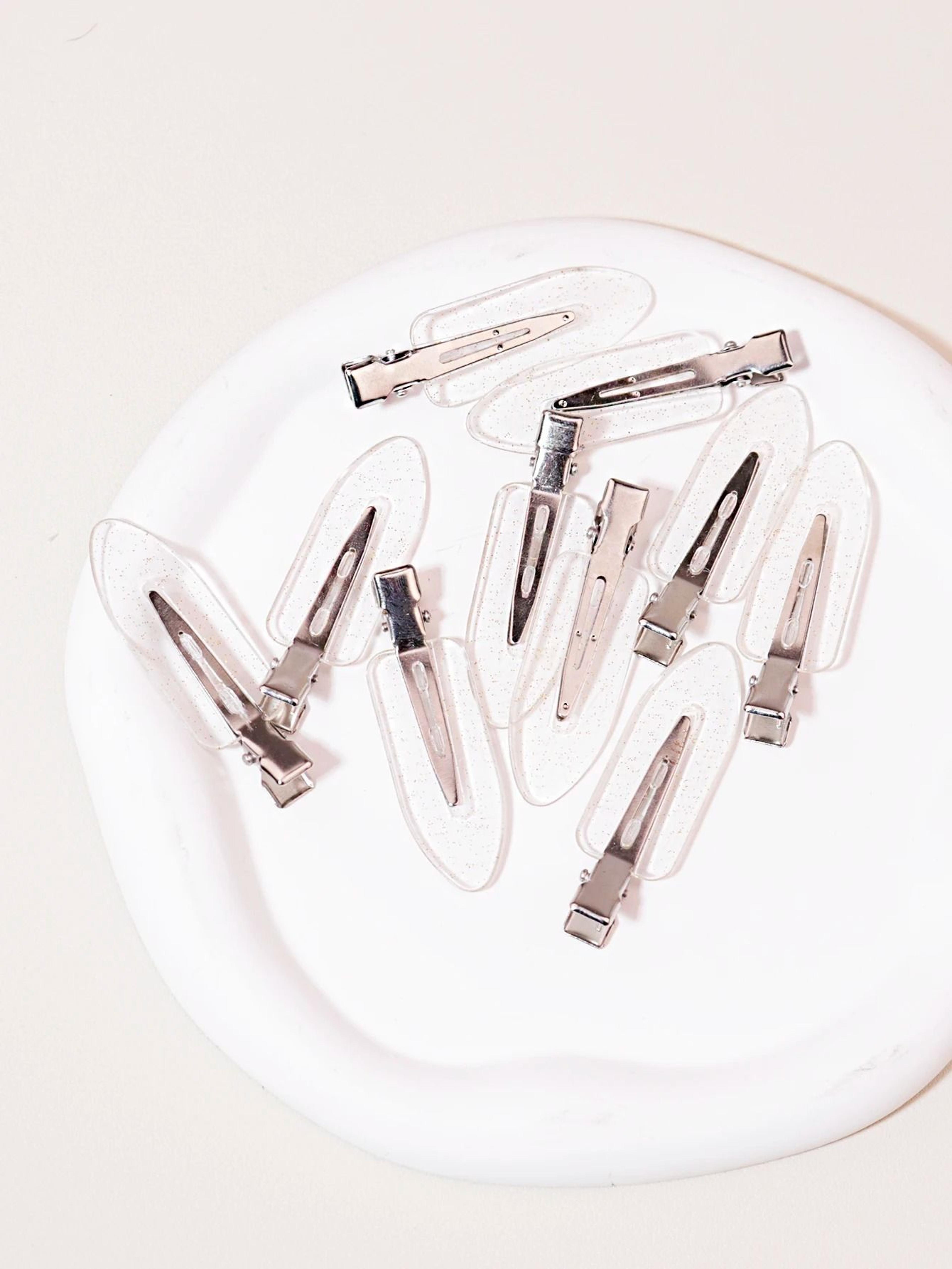 Transparent Seamless Hair Clips For Makeup And Styling 10 Pack 9