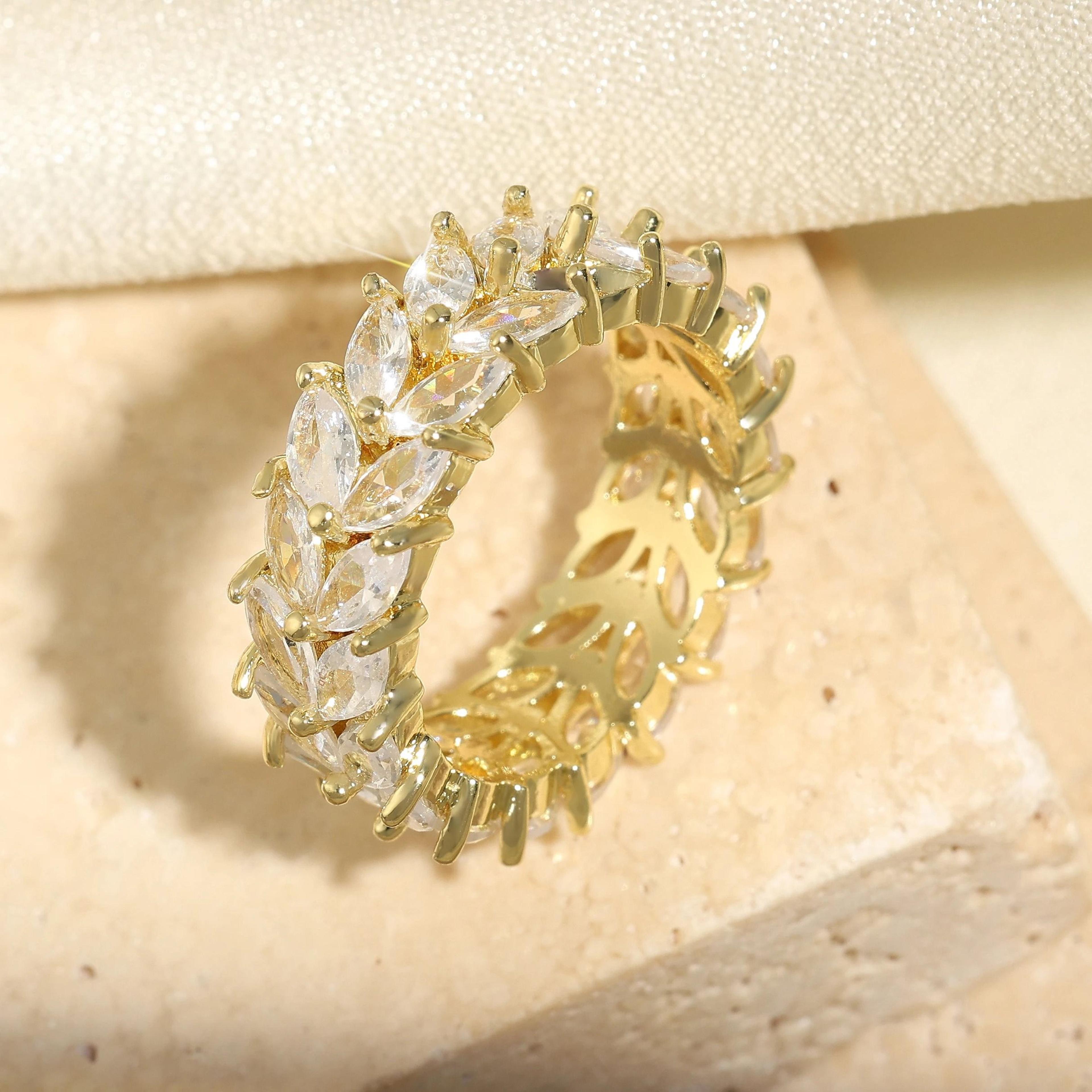 Baguette Cubic Zirconia Engagement Ring For Women 13