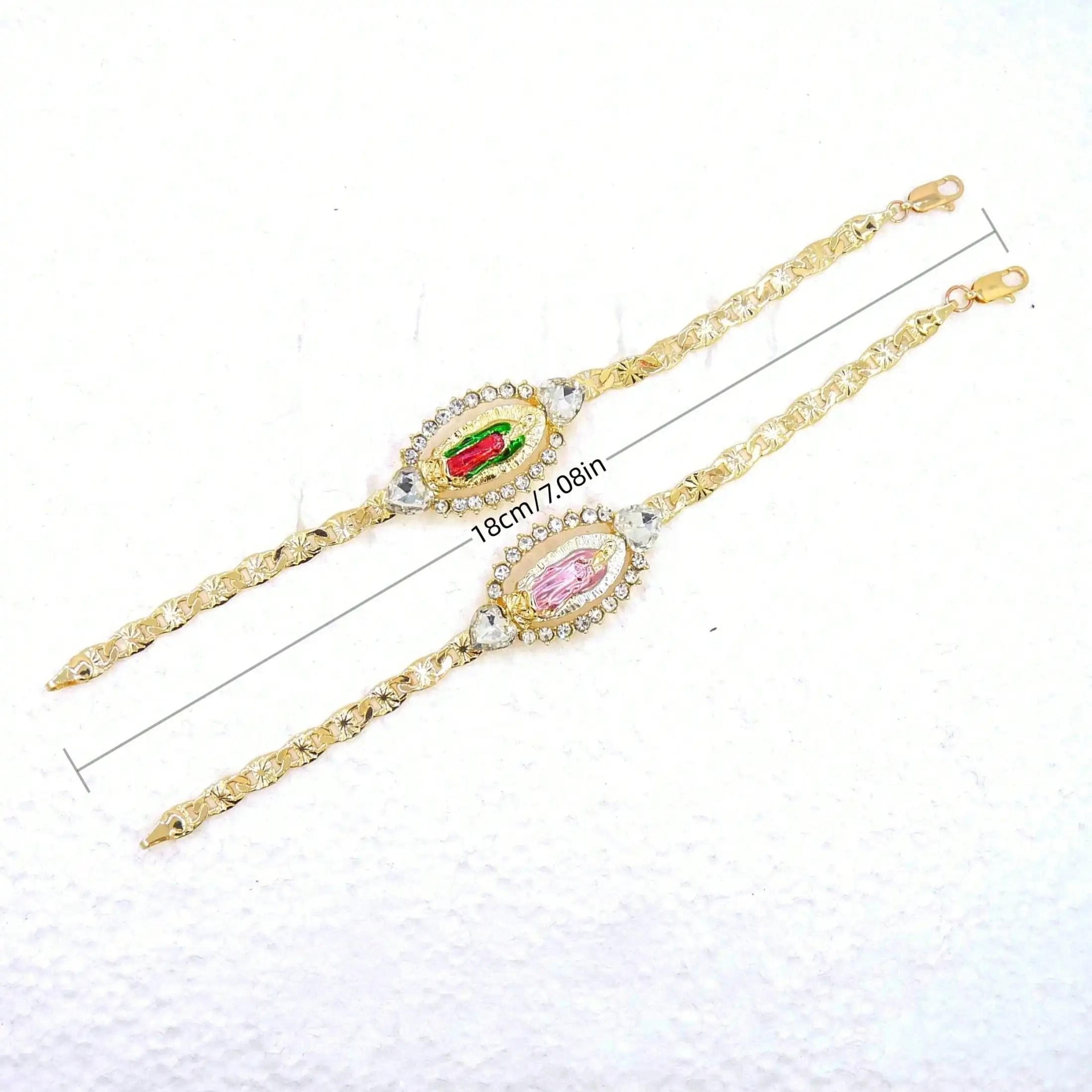 Gold Plated Religious Bracelet For Women 5