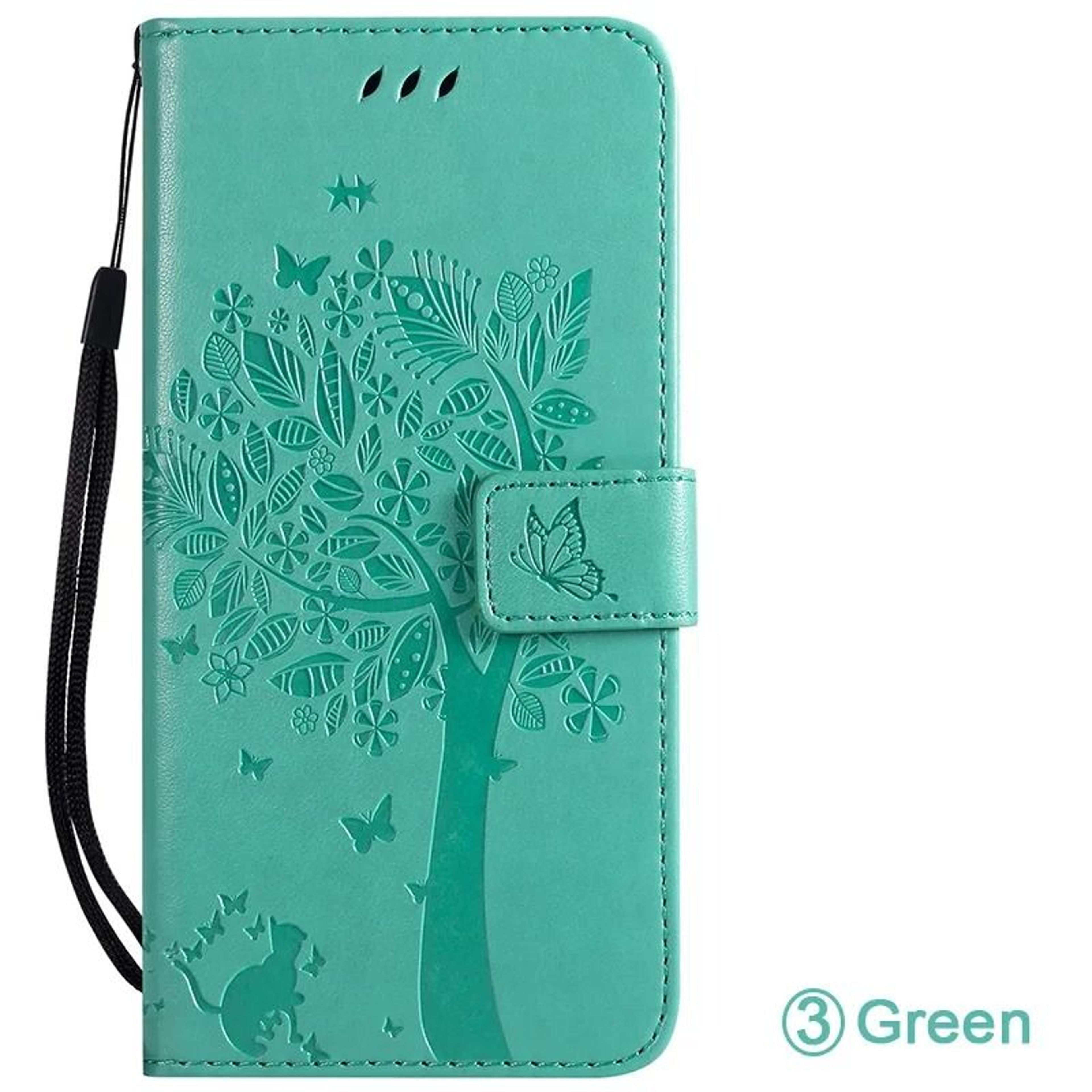 Leather Flip Wallet Phone Case With Card Holder 12