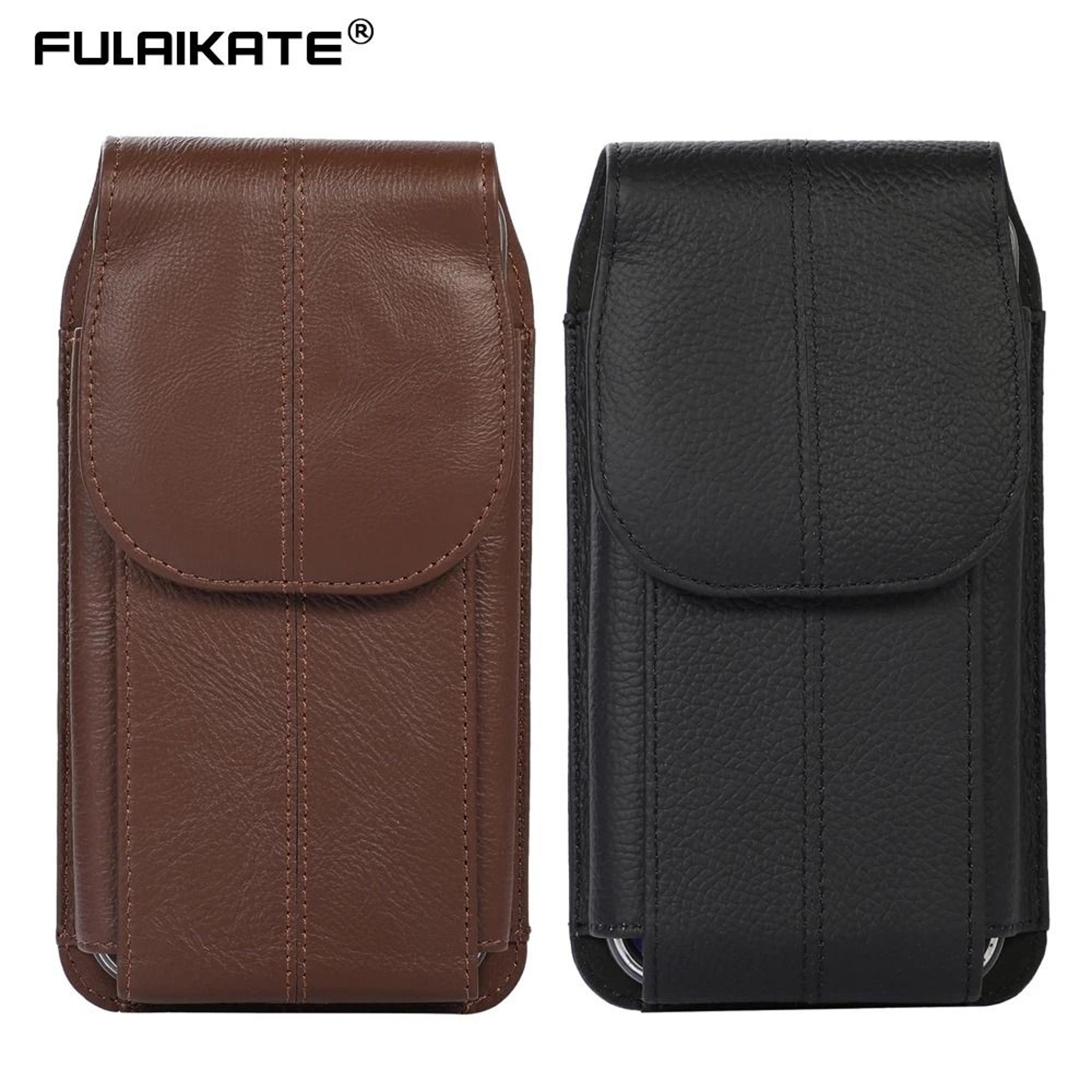 Genuine Cowhide Leather Phone Waist Pouch 1