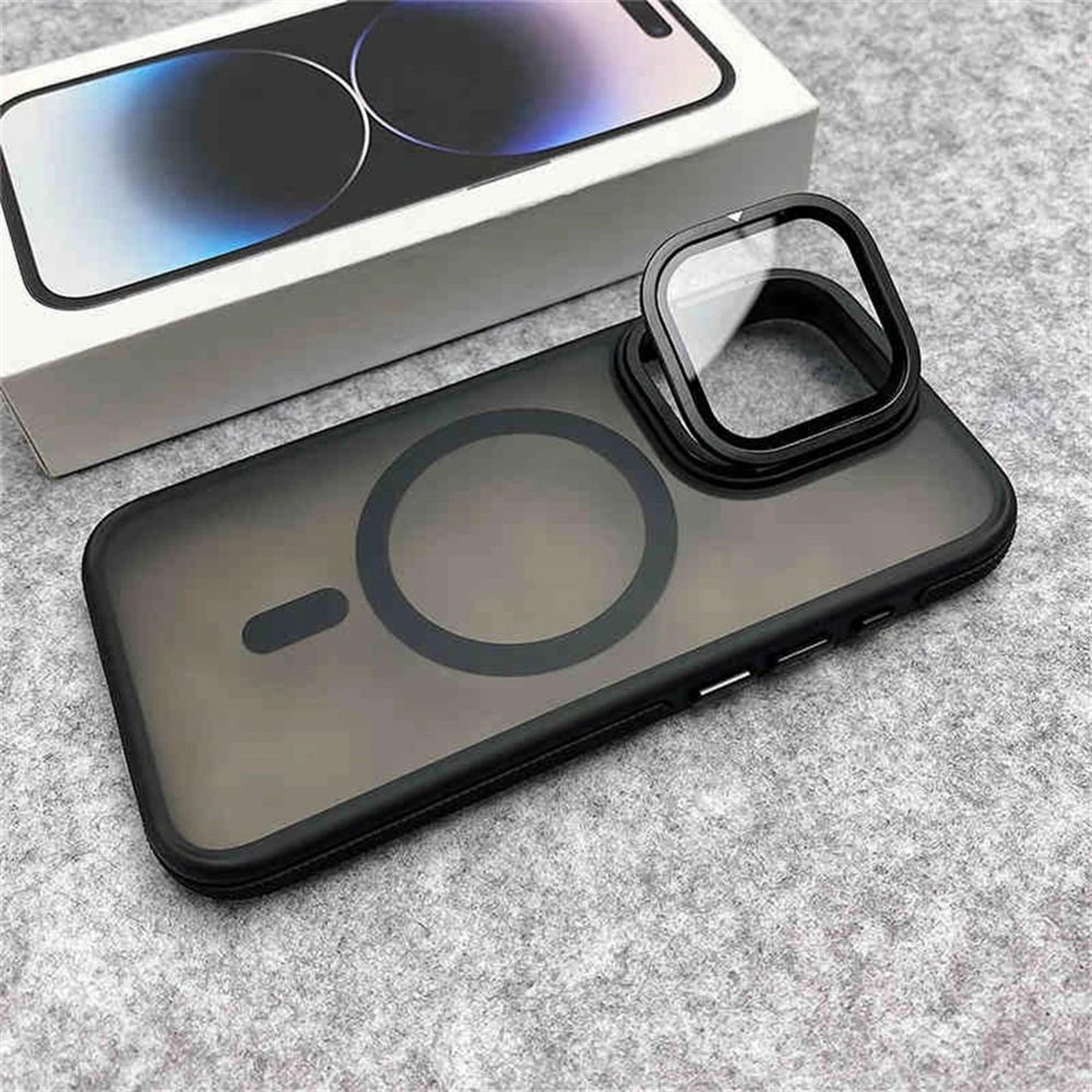 Magnetic Matte Clear Phone Case With Glass Camera Protection 1