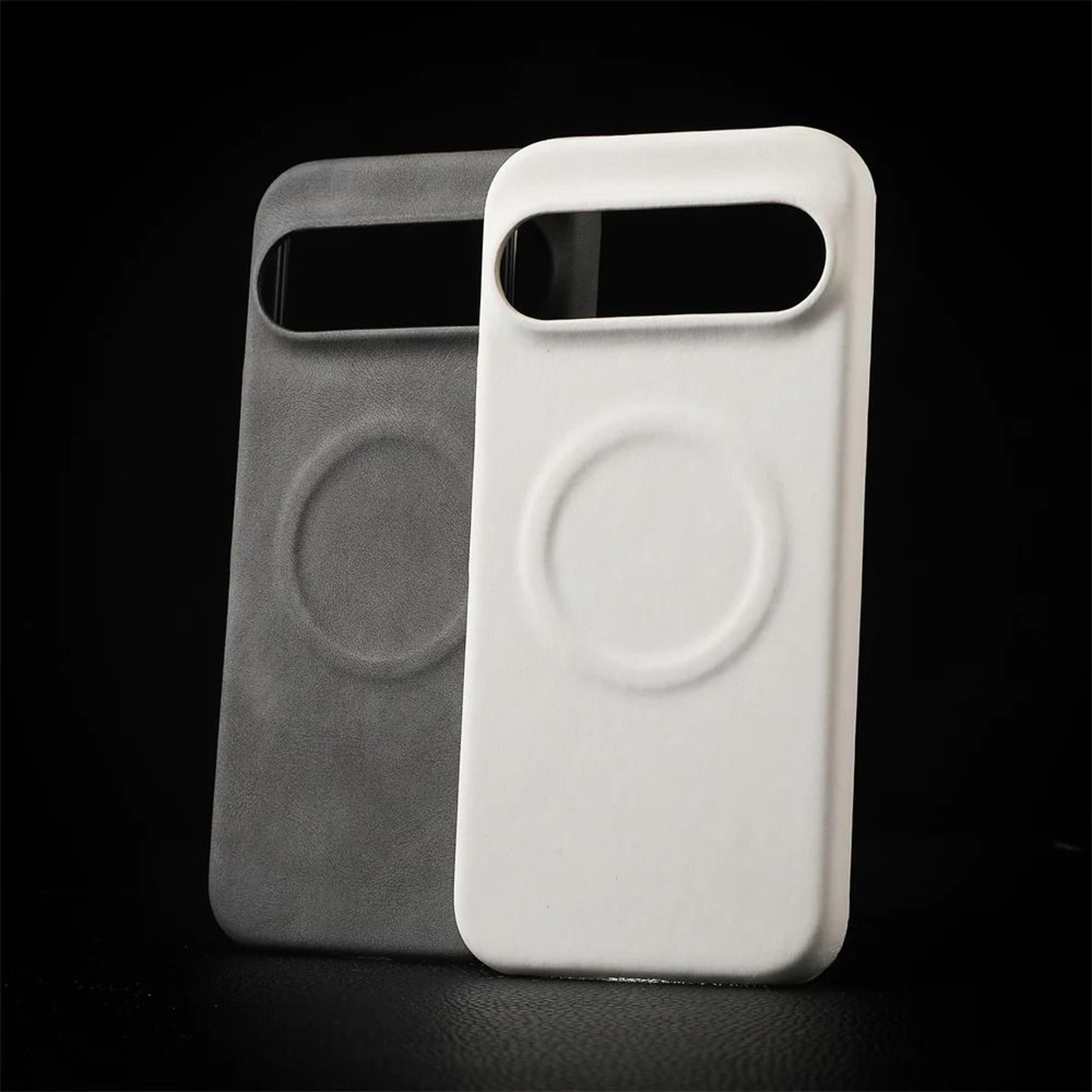 Magnetic Sheepskin Leather Phone Case For Google Pixel 0