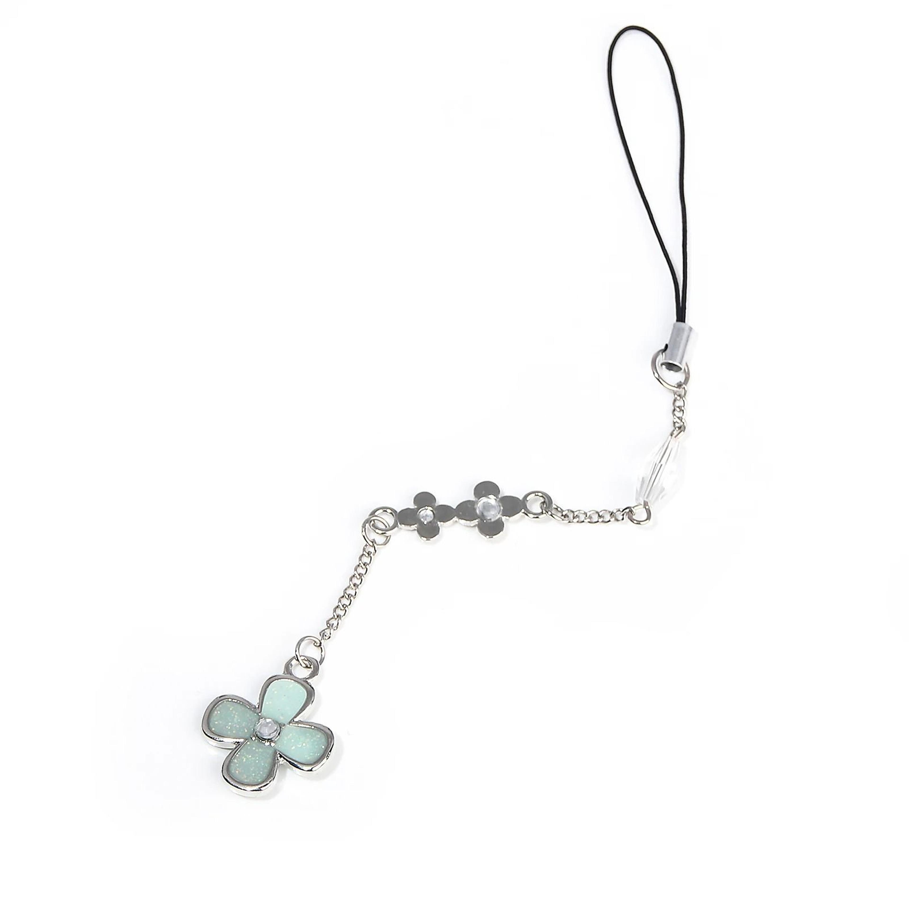 Flower Pendant Phone Charm With Chain Strap 7