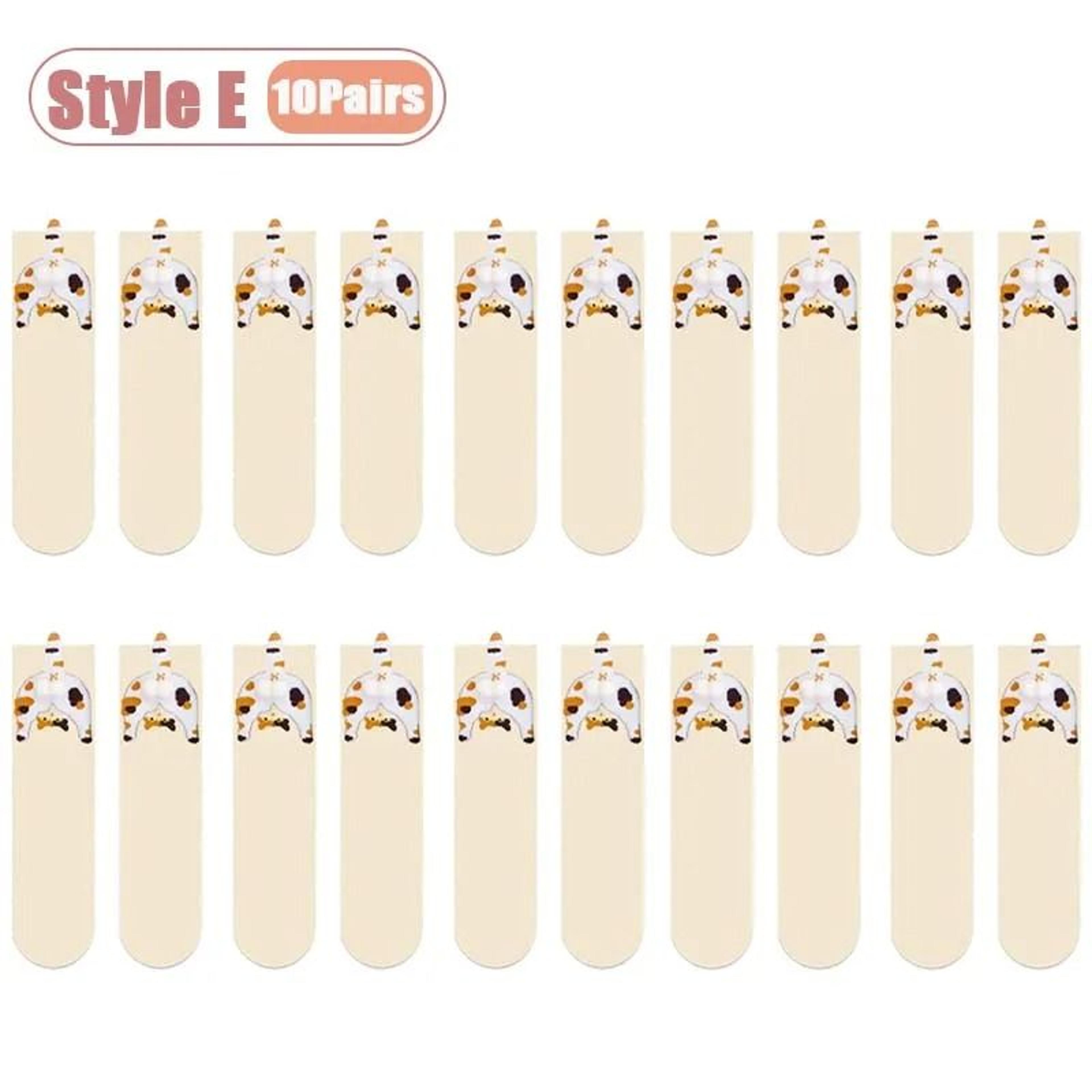 Cartoon Cat Egg Cozy Mid Calf Socks 25