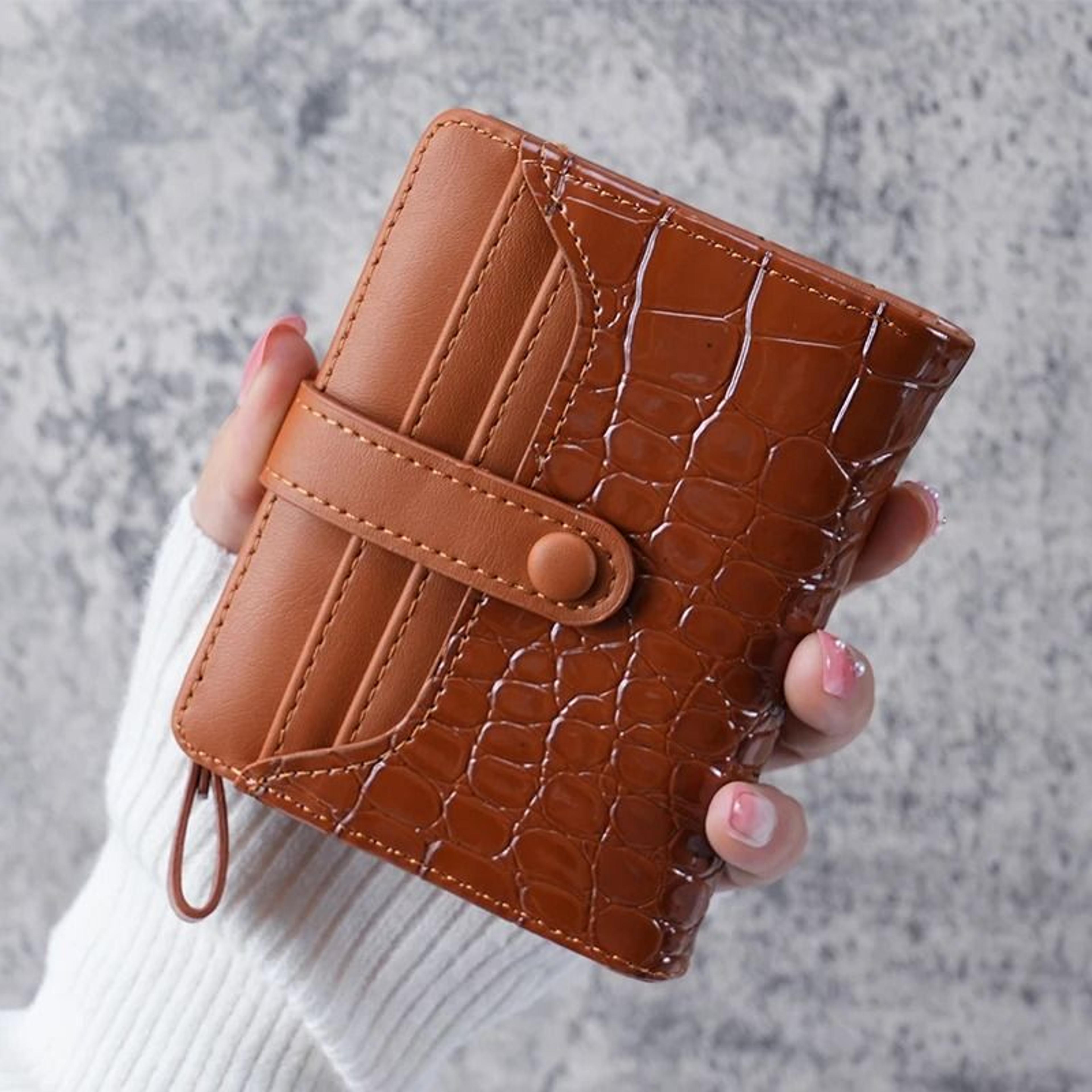 Mini Crocodile Print Clutch Wallet 2