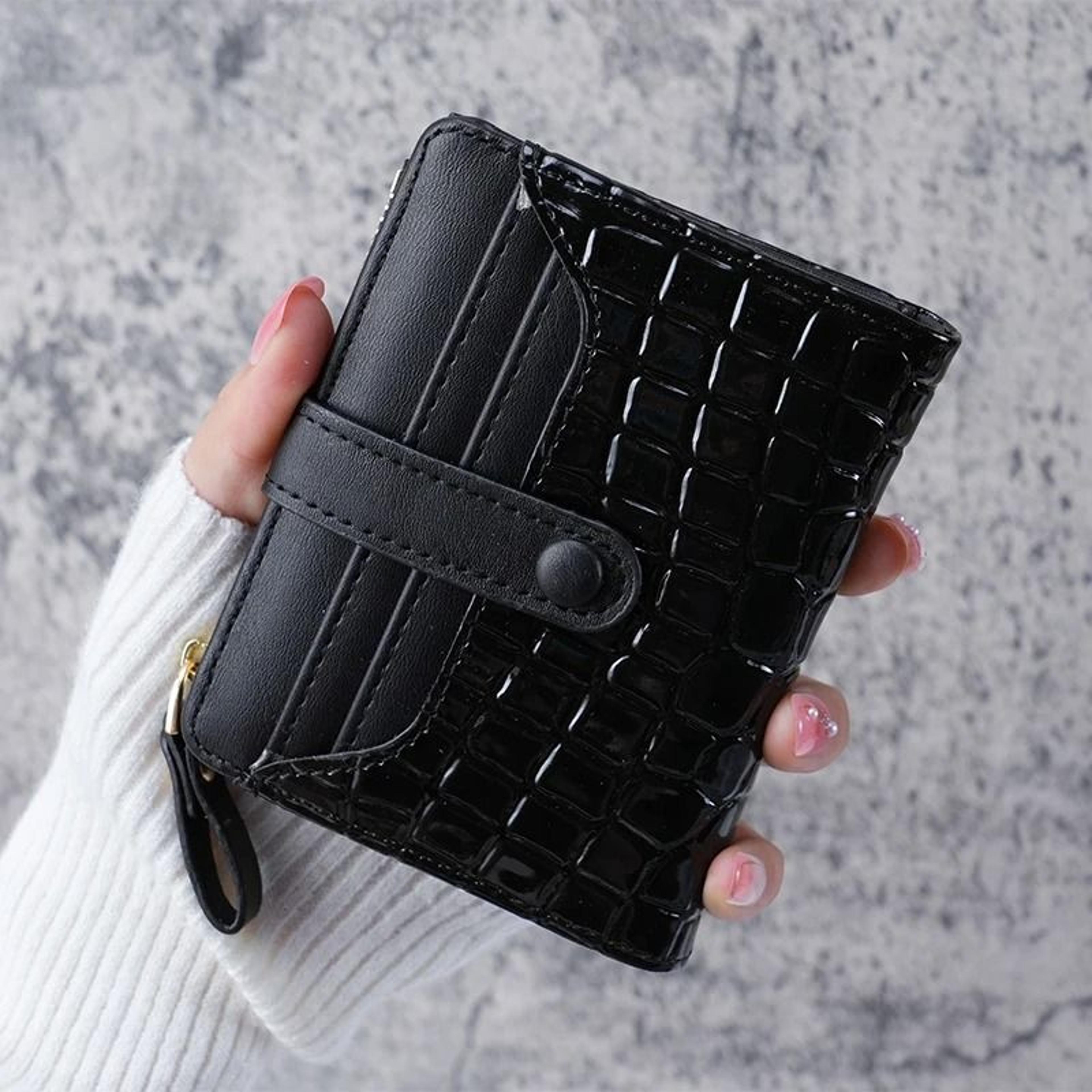 Mini Crocodile Print Clutch Wallet 7