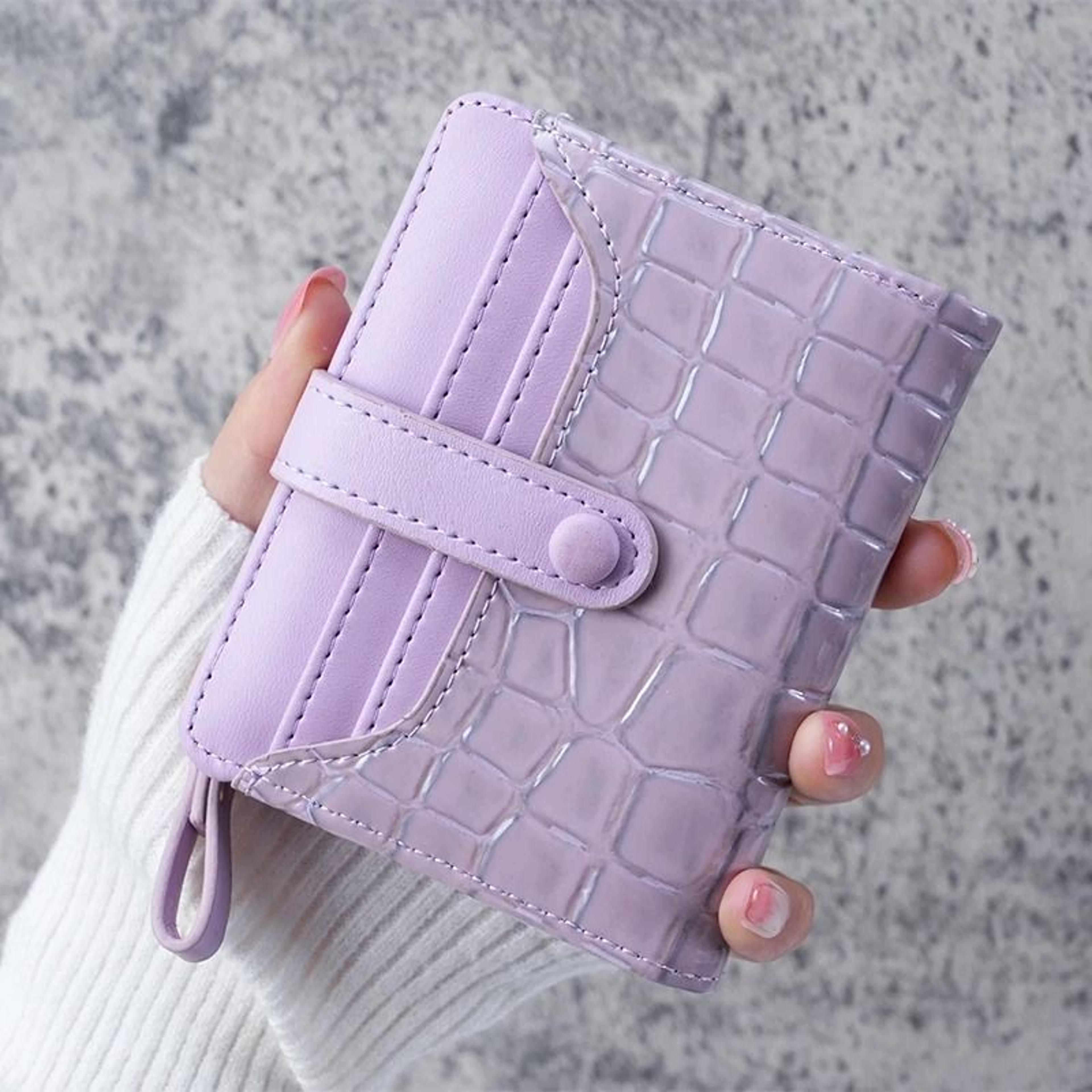 Mini Crocodile Print Clutch Wallet 11