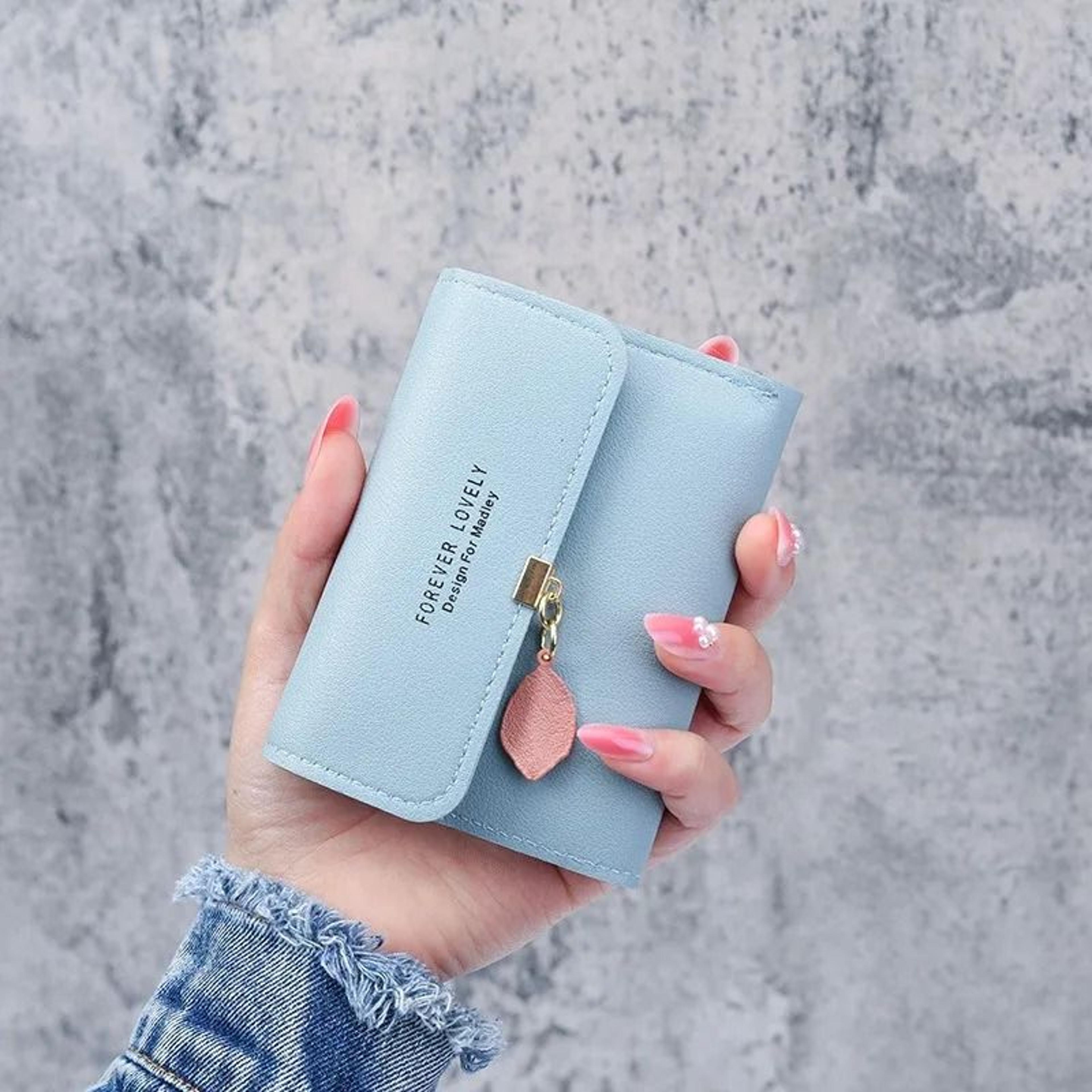 Korean Style Tri Fold Small Wallet For Women 6
