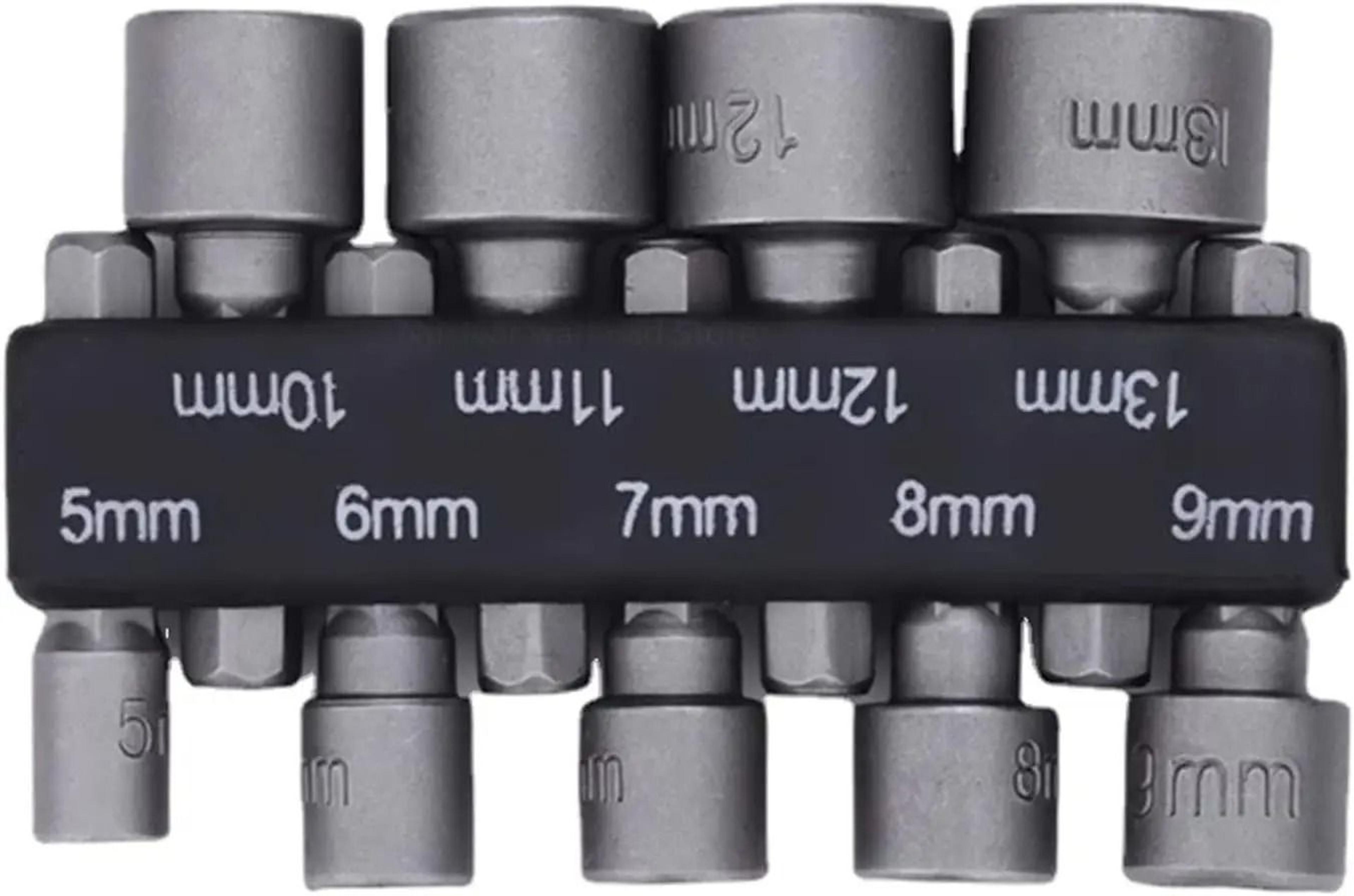 9 Piece Hex Socket Nut Driver Set 6