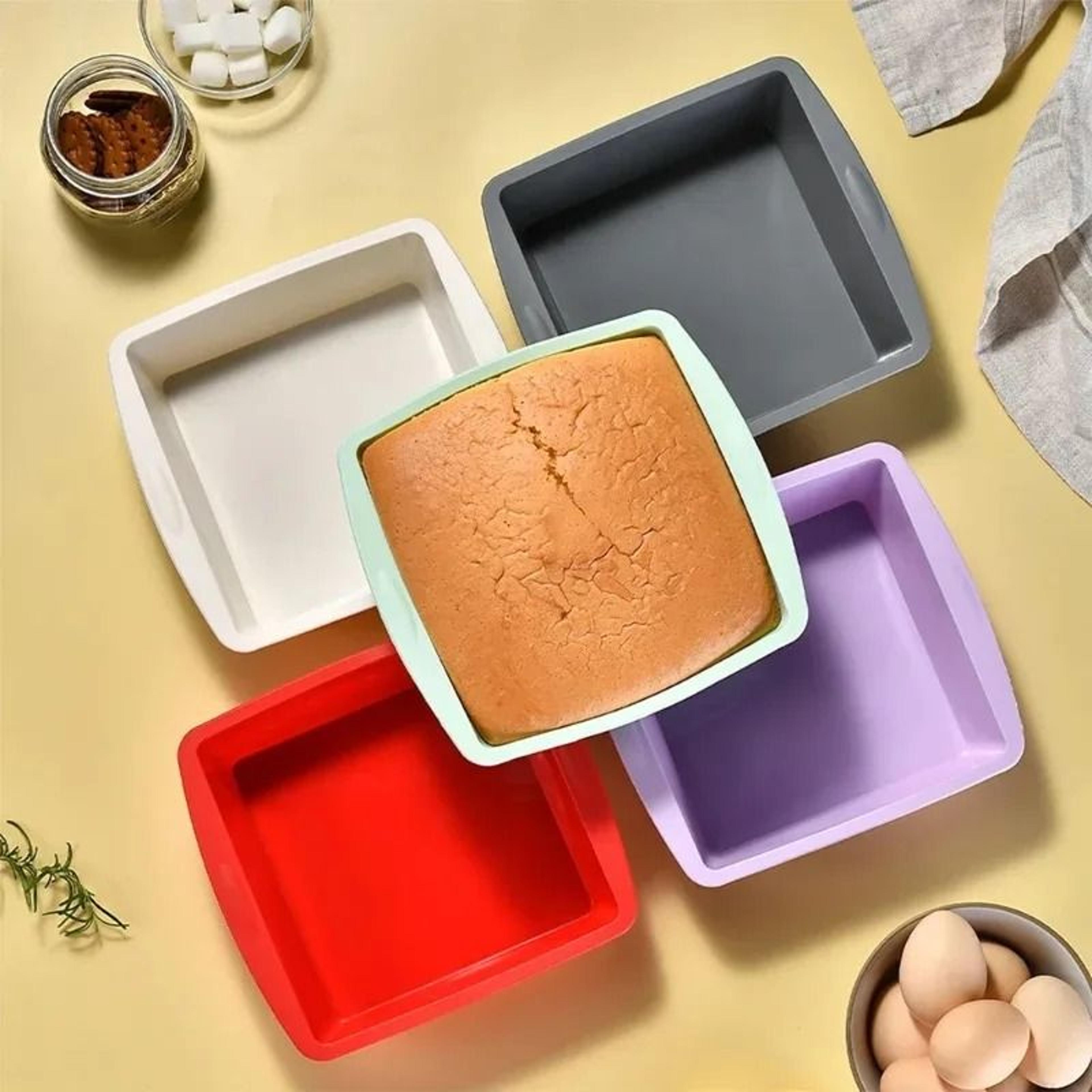Silicone Square Cake Pan With NonSlip Handles 0