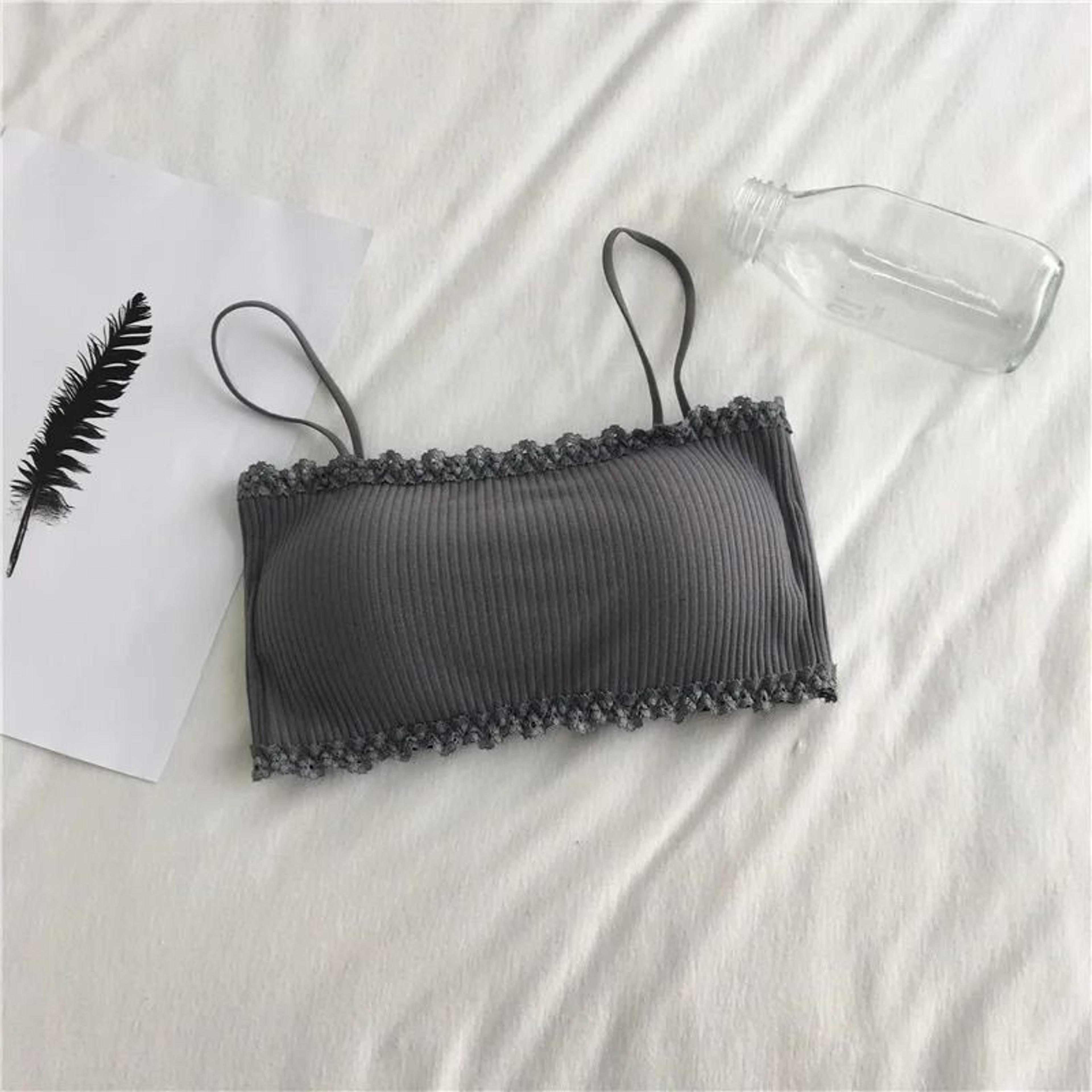 Seamless Cotton Tube Top Bra 3