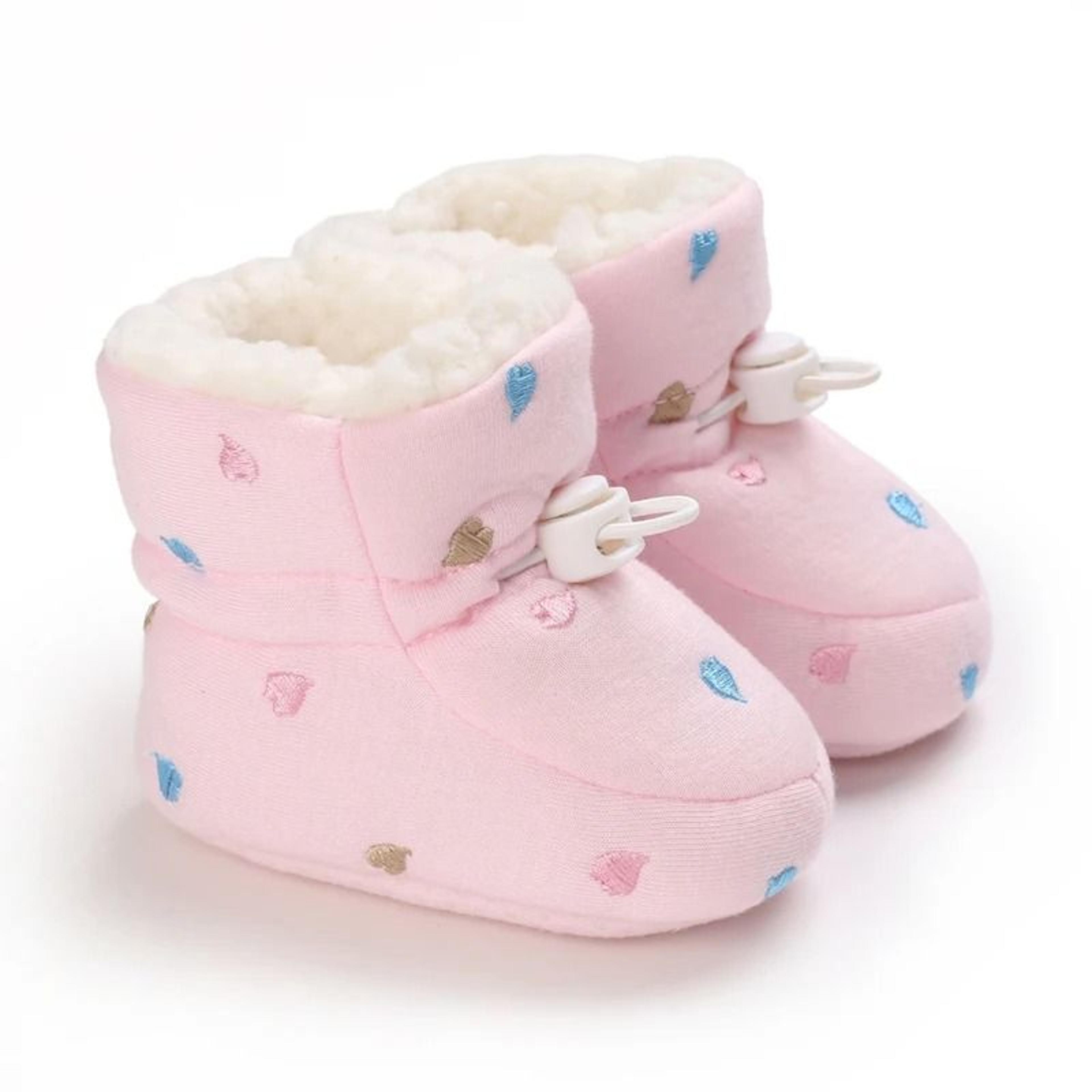 Winter Baby Girl Thick Snow Boots Warm Plush Non Slip Cotton Walking Shoes 10