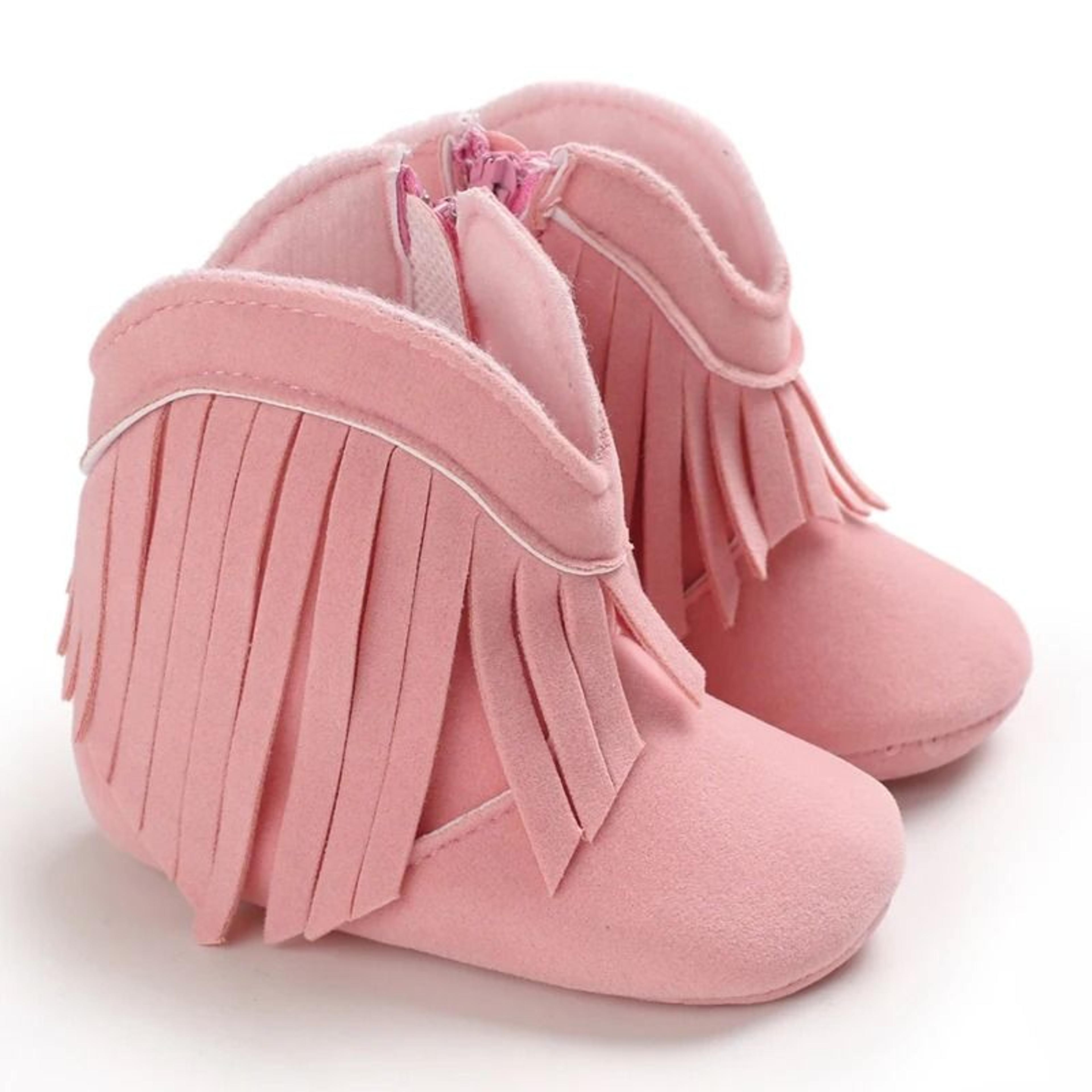 Winter Baby Girl Thick Snow Boots Warm Plush Non Slip Cotton Walking Shoes 14