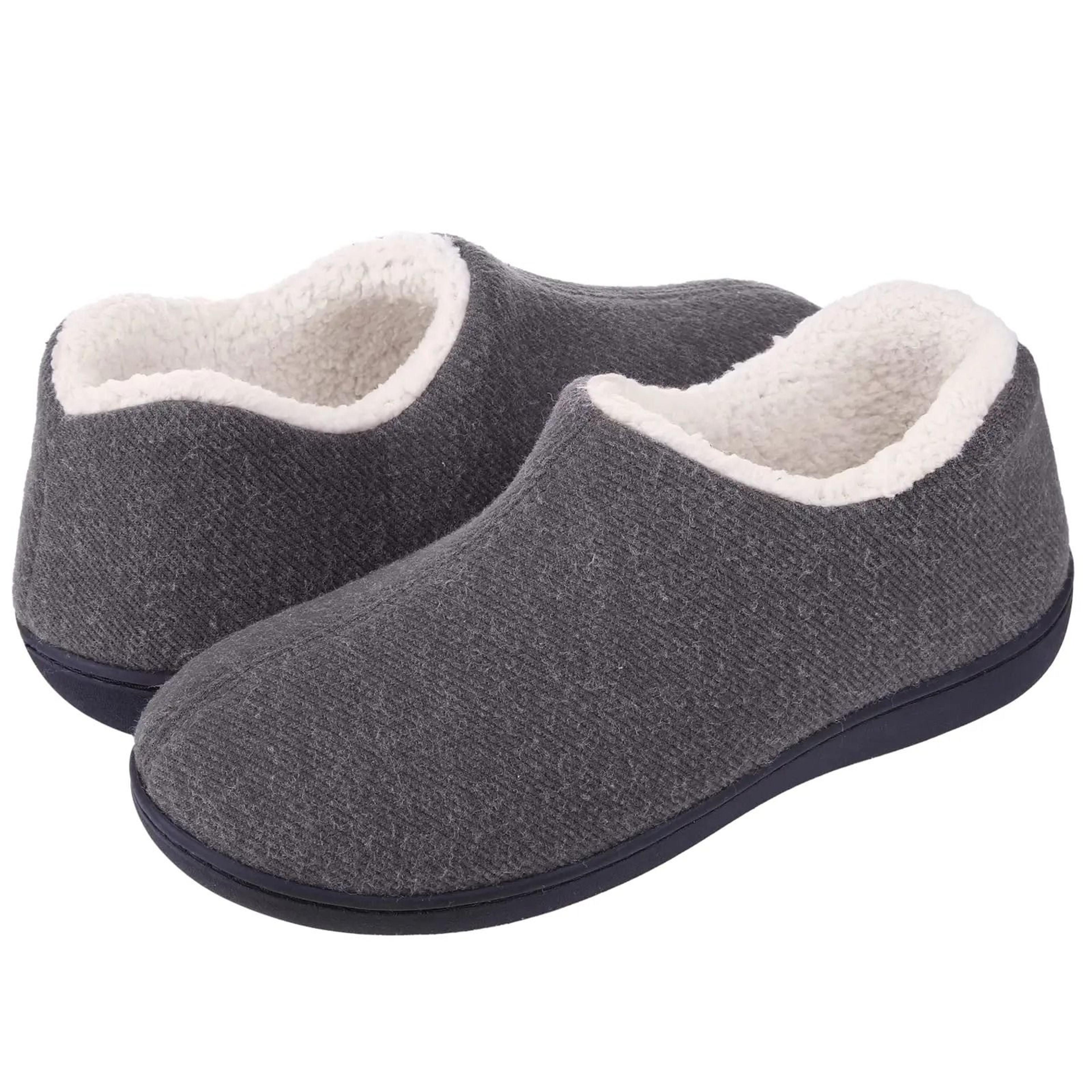 Womens Warm Fuzzy Winter Slippers Soft Fluffy Cotton Indoor Outdoor Shoes With Anti Skid Rubber Sol 9